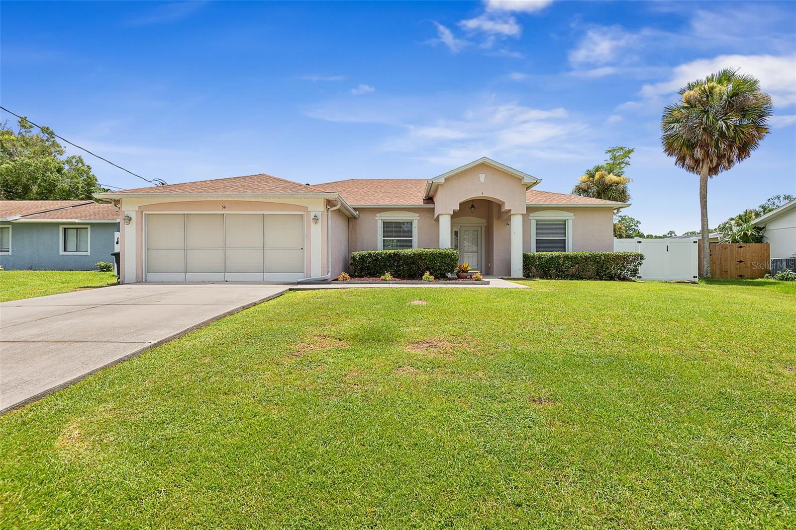Welcome to this impeccably updated pool residence, where refined upgrades and exceptional outdoor living converge. A new roof (2026), stunning pool (2026), elegant fire feature with waterfall, and gas-heated hot tub create a private resort-style retreat ideal for year-round relaxation and entertaining.

The interior showcases fresh paint, new flooring, and a beautifully redesigned primary bath. The spacious kitchen is appointed with granite countertops, stainless steel appliances, and newer appliances (2025), while tile flooring throughout the main living areas offers both sophistication and durability. Ceiling fans in every room enhance comfort throughout.

Additional features include a dedicated pool bath, 2022 water heater, 2018 A/C, a garage mini-split system, hurricane shutters stored in a large shed, and a new privacy fence (2026). 2026 garage door opener. 

This move-in-ready home delivers a seamless blend of luxury, comfort, and effortless Florida living.