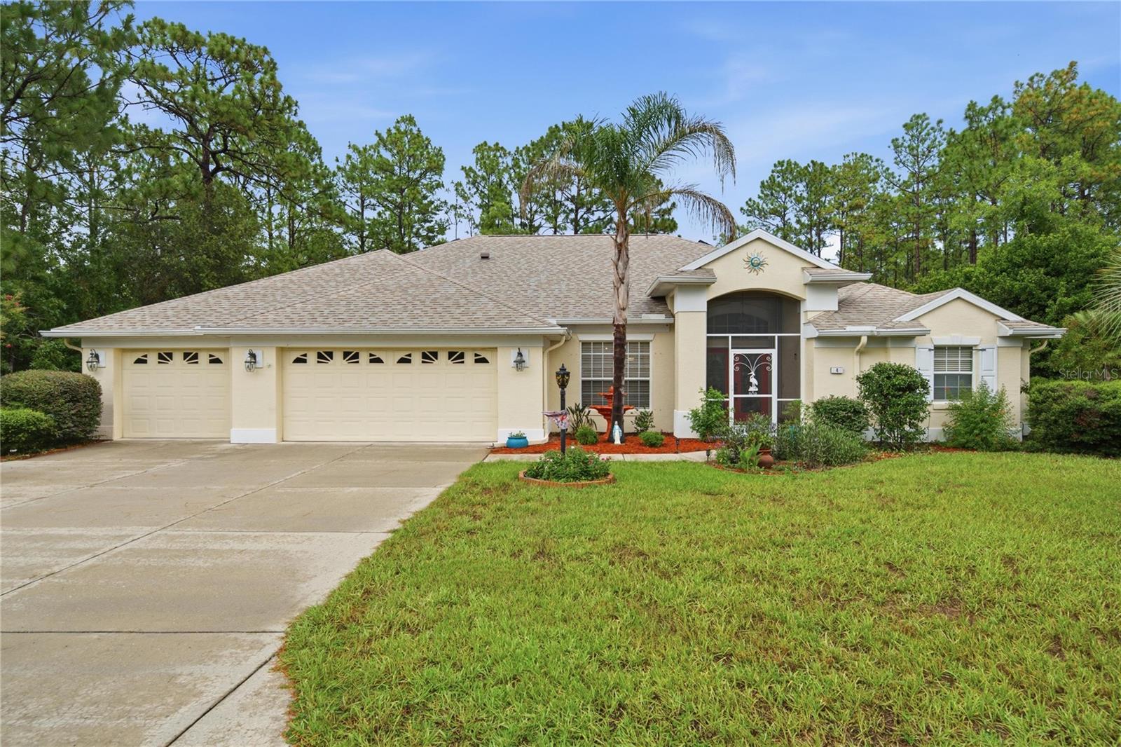 Beautiful 3 Bed / 2 Bath Pool Home with 3-Car Garage on 0.34 acre in Sugarmill Woods, Homosassa FL Welcome to this beautifully maintained Driftwood Model by Sweetwater Homes (built in 2005), located in the highly desirable community of Sugarmill Woods. From the moment you step inside, you’ll notice the pride of ownership—this home is truly move-in ready. Major updates have already been completed for your peace of mind, including new roof (2024), new AC (2025), hurricane shutters, screened front entrance. The home also features solar panels to keep the cost of energy low. Washer and dryer are included. Inside, you’ll find a bright and inviting layout with stainless steel appliances, granite countertops throughout, and double-pane windows for energy efficiency. The family room showcases a beautiful tray ceiling, adding a touch of elegance. Step outside to your spacious backyard setting—great for unwinding or hosting guests. Enjoy the pool with a newly added hot tub, along with a freshly finished lanai flooring. The spacious screened area provides year-round enjoyment. The oversized lot offers plenty of privacy, enhanced by lush landscaping and a peaceful greenbelt view. Plus, the neighboring property sits on a double lot, giving you even more space between homes. This exceptional property combines comfort, style, and privacy in one of the area’s most sought-after communities. Don’t miss your chance to make it yours!