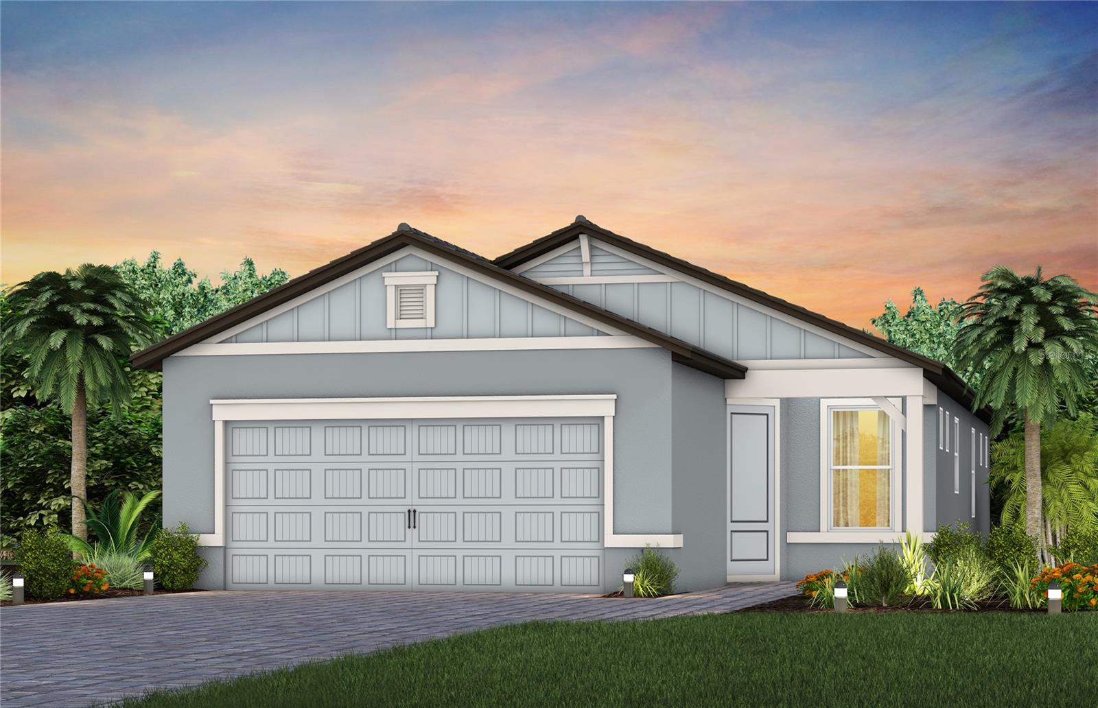 Under Construction. Escape to Del Webb Explore North River Ranch, where every moment feels like a retreat. Set in the award-winning North River Ranch Master Plan in Parrish, FL, this gated community offers a perfect blend of relaxation, recreation, and connection. Del Webb is known for vibrant, resort-style communities for 55+ buyers—and now, with Del Webb Explore, our single-family and multigenerational homes are bringing that same incredible lifestyle to all ages.  Exceptional amenities set the stage for a lifestyle filled with sun-soaked adventures, laid-back escapes, and effortless camaraderie.  Designed for those who crave both adventure and community, this is where friendships thrive, activities abound, and every moment feels like a getaway.
This perfectly sized Contour home offers a seamless blend of comfort, style, and functionality, all within a thoughtfully designed open-concept floor plan. Ideal for both everyday living and entertaining, this home delivers the modern features and flexible spaces today’s homeowners are looking for.
At the center of it all, the designer kitchen shines with a spacious center island, modern white cabinetry, and 3cm quartz countertops complemented by a classic 3”x12” tiled backsplash. A sleek stainless steel single-bowl sink and a full suite of Whirlpool stainless steel appliances— including a built-in oven and microwave, stovetop with range hood, dishwasher and refrigerator—complete this beautiful and highly functional space.
The bathrooms carry through the same elevated finishes with matching cabinetry and quartz countertops. The Owner’s Bath serves as a relaxing retreat, featuring dual sinks, a walk-in shower with heavy glass door and thoughtful design details. The Owner’s Suite also includes a generous walk-in closet, providing ample storage.
Luxury vinyl plank flooring flows throughout the main living areas, flex room, offering both durability and style, 18”x18” tile flooring in the baths and laundry room and stain resistant carpet in the bedrooms, for added warmth.

A versatile enclosed flex room adds even more value, making the perfect space for a home office, hobby room, or cozy den, while the extended gathering room offers plenty of space for entertaining.  Step outside to enjoy the covered lanai with screen enclosure—ideal for relaxing or entertaining.  
Finishing touches include faux wood blinds, epoxy flooring on the 2 car garage, situated on a corner lot, hurricane impact glass windows, along with a Smart Home technology package featuring a video doorbell for convenience and peace of mind.
This Contour home is the perfect balance of smart design, stylish finishes, and everyday comfort.
Enjoy peace of mind with Pulte’s transferable, 10-year Limited Structural Warranty that covers materials and workmanship in the 1st year, workability of plumbing, electrical, HVAC, and other mechanical systems through the 2nd year, various types of water infiltration and internal leaks through the 5th year, and the structural integrity of the home through the 10th year. Plus, we’re currently offering limited-time incentives and below-market rates!