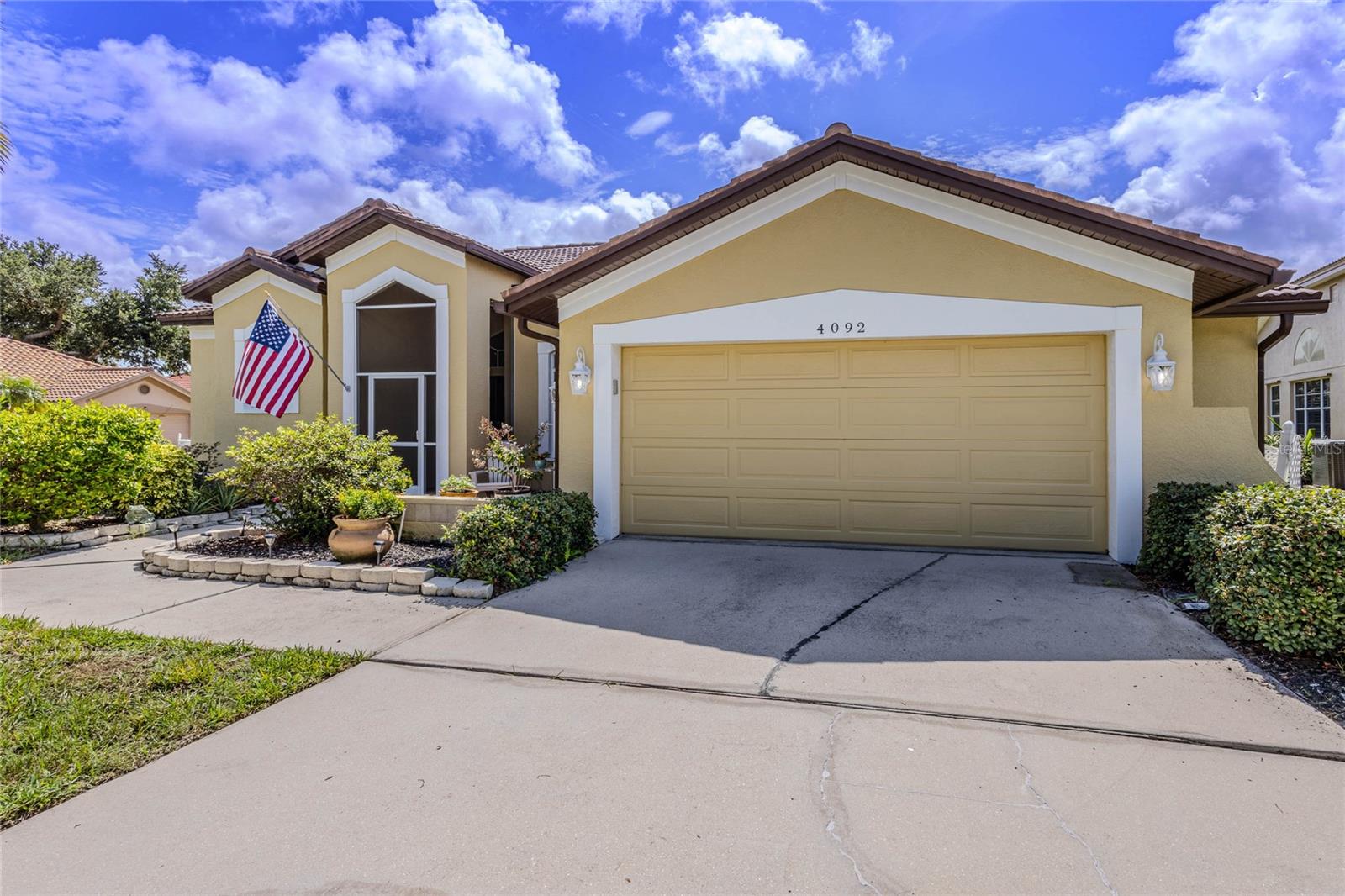 Welcome to 4092 Hearthstone Drive, an impeccably maintained residence tucked behind the gates of Huntington Pointe in the highly sought-after community of Palmer Ranch with low HOA fees.
Located on a desirable cul-de-sac with an extra long driveway this home offers 3 bedrooms, 2 baths and  gorgeous secluded backyard.  This house is offering a lanai with electric shutters that give you peace of mind during stormy weather, as well as newer roof (2015), newer A/C (2021), Vinyl Luxury Plank floors (2025), hot water heater (2021), R/O under the sink (2021) and many other upgrades were added during the current ownership.
From the moment you enter, soaring vaulted ceilings and abundant natural light create an inviting sense of space  with a layout designed for both everyday comfort and effortless entertaining.     
Ideally located near the Legacy Trail, YMCA, shopping, dining, and world-famous Siesta Key Beach—with convenient access to downtown Sarasota, bayfront parks, marina, and vibrant arts and culture.
Whether you’re looking for a primary residence, vacation home, or seasonal retreat, this home offers the perfect combination of space, location, and Florida lifestyle.