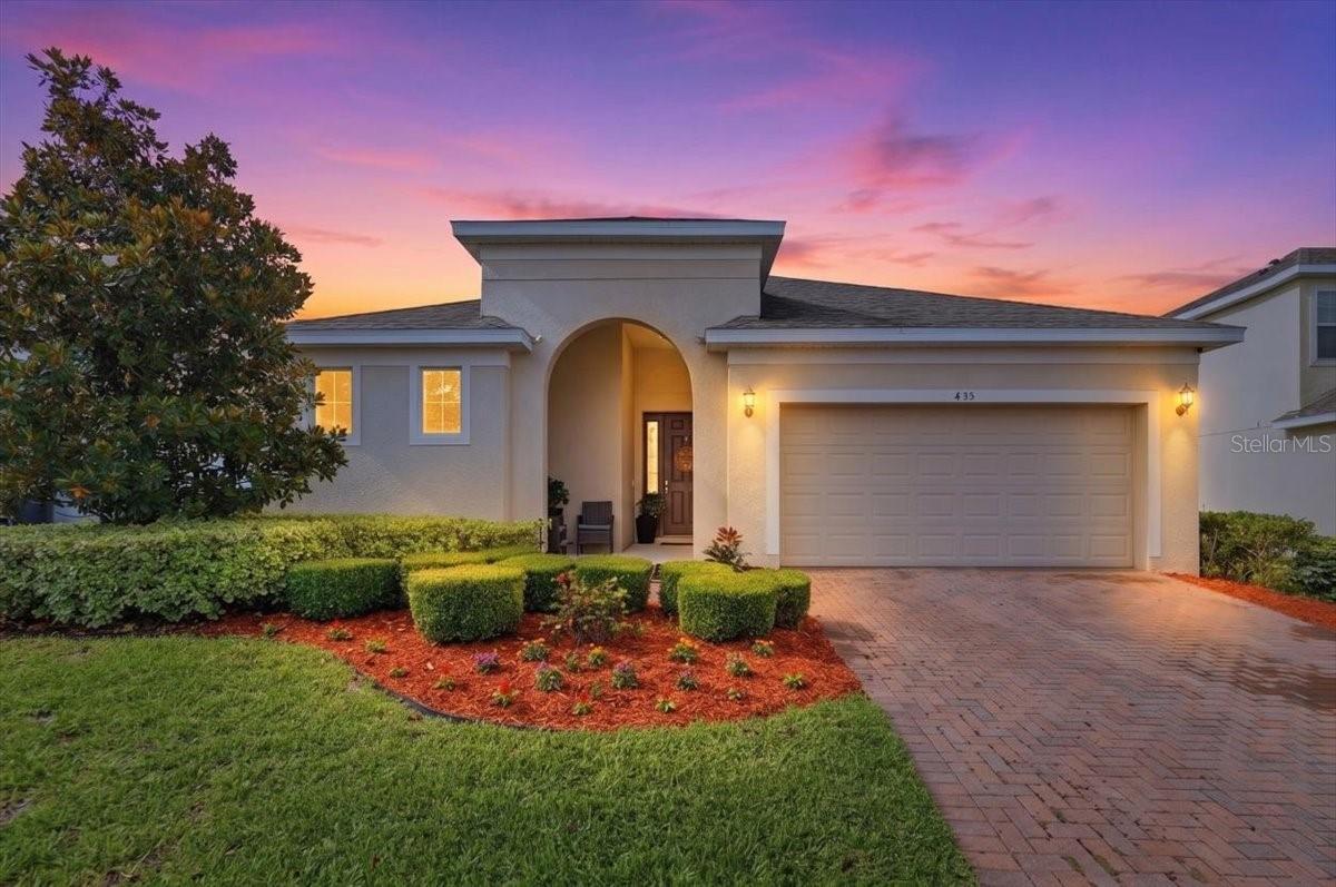 Welcome to 435 Aragosa Drive, a beautifully maintained 4-bedroom, 2-bath home located in one of Davenport's growing communities. Built in 2017, this thoughtfully designed residence offers over 1,800 square feet of living space with an open-concept floor plan perfect for both everyday living and entertaining.

The spacious kitchen overlooks the main living and dining areas, creating a seamless flow throughout the home. The split-bedroom layout provides privacy for the owner's suite, featuring a generous bedroom, walk-in closet, and en-suite bath. Two additional bedrooms and a full guest bath offer plenty of room for family, guests, or a home office.

Enjoy Florida living with a fully fenced backyard and covered lanai, ideal for outdoor gatherings, pets, or simply relaxing after a long day. The home's low-maintenance design, and convenient location make it an excellent option for first-time buyers, growing families, or investors alike.

Situated just minutes from shopping, dining, schools, medical facilities, and major roadways including I-4, this home provides easy access to Orlando, Disney attractions, and Central Florida's many employment centers.

Don't miss your opportunity to own this move-in ready home in the heart of Davenport!