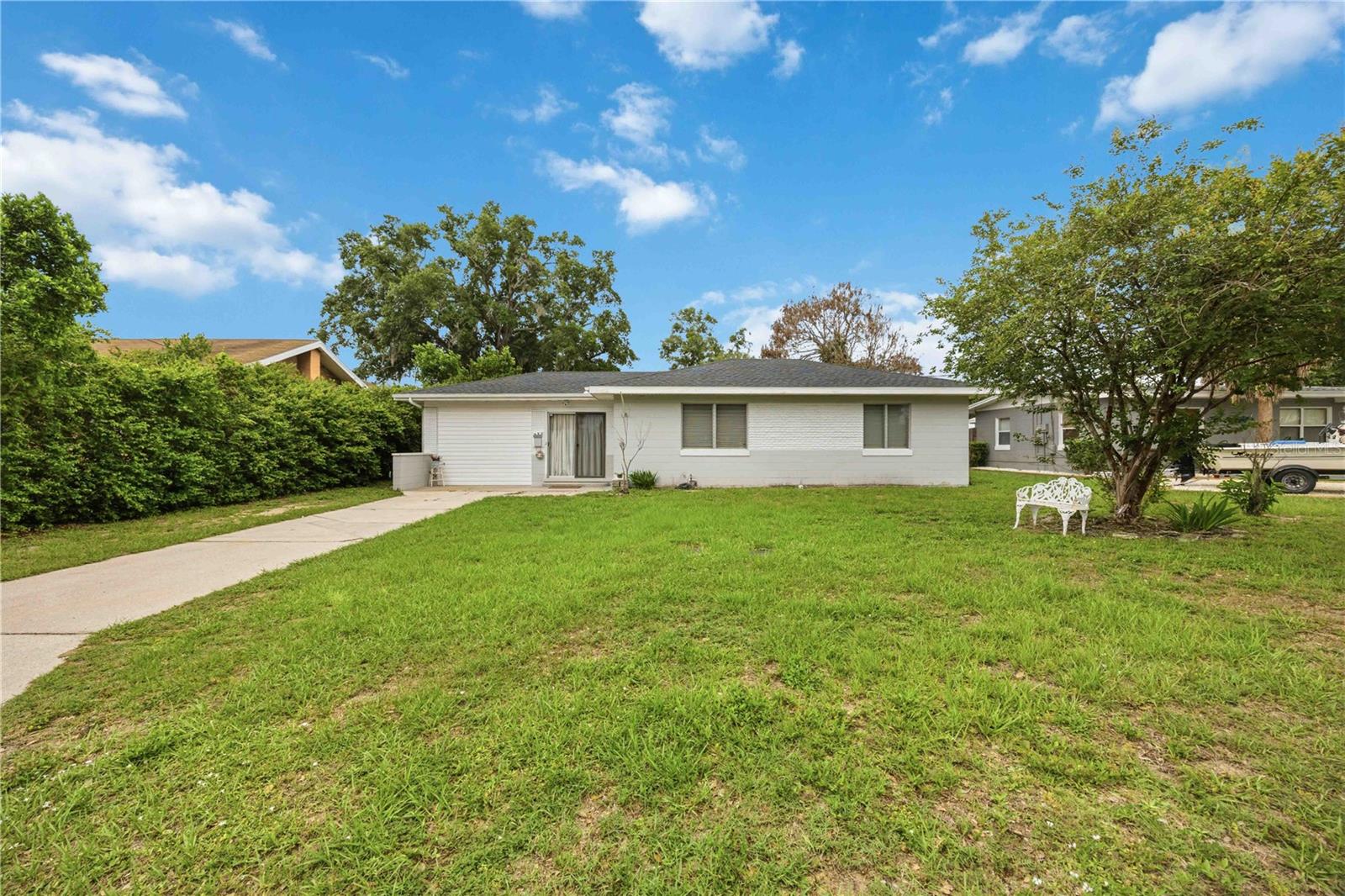 Welcome to this charming 3-bedroom, 2-bath home with a new roof, updated bathroom, and spacious fenced yard with a storage shed. The property could use some finishing touches, making it the perfect opportunity to add your own style and build equity. With ample outdoor space and plenty of potential, don't miss your chance to make this home your own! Just minutes away from Downtown Winter Haven, full of shops and restaurants.