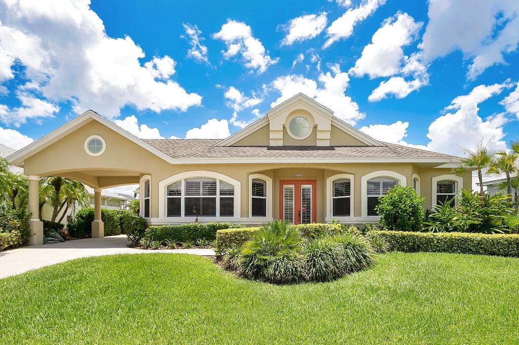 What’s Special:
• 3-car air-conditioned garage
• Private dock behind home
• Access to Manatee River and Gulf
• Full-house water filtration
• Customizable floor plan
• 25 ft. outdoor deck
• In-ground 10 ft. heated spa

Welcome to 4716 Pinnacle Drive! Bring your cars and your boat to your dream home in the sought-after boating community of The Inlets at Riverdale. This meticulously maintained home features 2,193 sq.ft. of well-designed living space.  Enter your home through an 8 ft. double-door entryway to 10 ft. ceilings, ceramic tile, oak floors and crown molding throughout. Every aspect of this home features luxury and comfort! Enjoy the elegance of your living room featuring a gas fireplace with custom limestone cladding and a Honduras mahogany mantle and entertain under the chandelier of your spacious dining room. Relax in the comfort of your family room with a beautiful view of the lanai and open access to your kitchen. The well-appointed kitchen features stainless appliances, Corian countertops, designer European 42” maple cabinets and a dining nook with access to the screened lanai. Unwind in your in-ground heated spa with a fountain and view of your boat and private dock, then enjoy an outdoor meal with your Fire Magic stainless grill. Open sliding glass doors to the primary suite with designer overhead spaces, walk-in closets, and an ensuite bath with a marble garden tub and walk-in shower. A second bedroom also has lanai access, and a private bath with access to a rear deck. A highlight of this unique floor plan is the option to use a third room as a den, home office, or third bedroom with private half-bath. The air-conditioned garage provides the option for 3 cars, or the inclusion of a massive workshop space or conversion to a third bedroom. It also features a utility sink and overhead storage with a pull-down ladder. Rear double doors lead to your 25 ft. brick deck with steps to the boat dock and fenced back yard. Board your boat with access to the Manatee River, the Gulf, beaches, local restaurants, entertainment and shopping. Lush, well-maintained landscaping provides a beautiful setting for your new home where you can enjoy amenities including Pickle Ball, tennis, a playground, and walking trails to the Manatee River. And all of this comes with no CDD and low HOA fees!

Recent Upgrades for Your New Home include new roof, new AC and UV lights, electric hot water heater, full house water filtration, additional 220 electrical lines, new washer and dryer, and new pool pump and heater. More highlights include double access sliders in primary suite, family room, dining nook and second bedroom with Verti glide shades. All windows feature interior marble sills. All windows and exterior doors feature custom Hunter Douglas wood shutters. All Moen plumbing fixtures throughout. Lighted dock with electrical service and water. House wired for alarm, smoke detectors. Exterior water-proof outlets. Ring cameras. Radiant Barrier roof decking. Ideal location for entertainment and shopping.