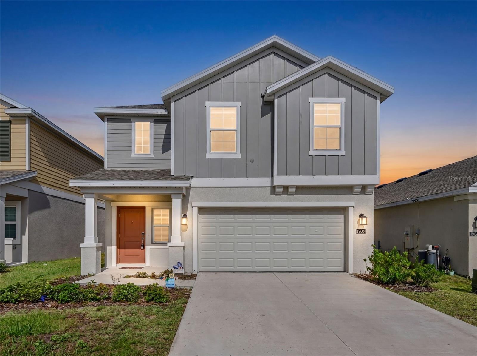 Like-new 2 yr old home in the desirable Cascades community! Lovingly cared for by its original owner, this spacious home offers modern design, smart home technology, and plenty of room for everyone.  The open-concept first floor features a stylish kitchen with a large island, abundant cabinet and counter space, and seamless views of the living and dining areas—perfect for everyday living. A convenient half bath and a garage with epoxy flooring complete the first level.  Upstairs, you'll find a versatile loft that can serve as a home office, media room, or play area. The spacious primary suite offers a large walk-in closet and an en-suite bath with double vanities and a glass-enclosed shower. Three additional bedrooms share a second full bathroom, and the laundry room is conveniently located on the second floor.  The community offers resort-style amenities the whole family will enjoy, including a sparkling pool, clubhouse, cabana, playground, dog park, and sidewalks perfect for walking and exercise.  Ideally located near shopping, dining, schools, golf courses, and major highways, this home provides easy access to Orlando, Lakeland, Winter Haven, Tampa, world-famous theme parks, and beautiful beaches on both Florida coasts.  Move-in ready and truly like new, this is the perfect place to create lasting memories. Schedule your private showing today!