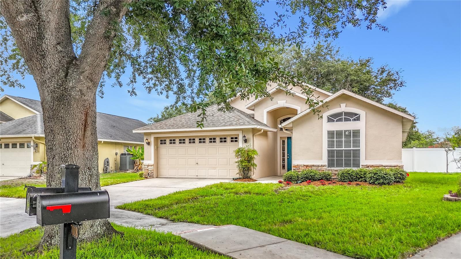 LOCATION and LIFESTYLE!!
Experience living in sought-after Lake St Charles! You won't want to miss  this well maintained 4 bed 2 bath home in the heart of one of the most desired neighborhoods in Riverview. This home is on an oversize corner lot perfect for peaceful gardening or gathering together to play in the sun. Possibilities are endless! Recent updates include a brand new UV filtration system added for peace of mind, fresh paint and newer luxury vinyl flooring throughout. The roof was replaced in 2017 and the HVAC was replaced in 2019, with the condenser replaced in 2025. It's a breeze to go and enjoy life, Tampa and Apollo Beach are an easy 20 minute drive for art and entertainment. If you want to get out but don't want to be too far from home this Lake St. Charles has what you need. Take a walk around the 75 acre lake and stop by the various sports and leisure locations that include a community Kayak launch, basketball and tennis courts, baseball and soccer fields and a large playground for the kids to play. Get a tan by the lake side pool in your down time or let your pup socialize in the community dog park. Don't miss this opportunity to live in your new dream home. Book your showing today!