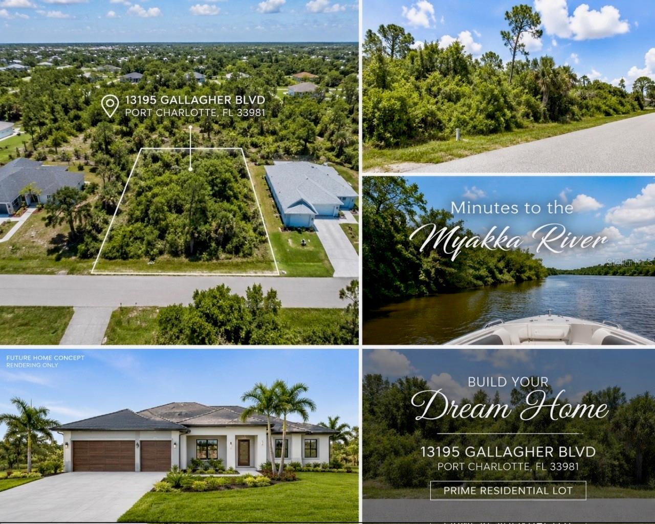 Build your dream home or expand your investment portfolio with this exceptional residential lot located in one of Port Charlotte's rapidly growing communities. Surrounded by beautiful new construction homes and ongoing neighborhood development, this property offers outstanding potential in an area experiencing strong residential growth.
Enjoy the best of Florida living just across the street from the scenic Myakka River Park, where boating, fishing, kayaking, and easy access to Charlotte Harbor and the Gulf create endless recreational opportunities. The proximity to the water enhances both the lifestyle and long-term value of this property.
Whether you're a builder, investor, or future homeowner, this buildable lot provides the flexibility to bring your vision to life in a desirable location.
Conveniently situated near shopping, restaurants, schools, parks, golf courses, beaches, and major roadways, you'll enjoy both everyday convenience and a peaceful residential setting.
Don't miss this opportunity to secure land in one of Southwest Florida's most promising markets while development and demand continue to grow.