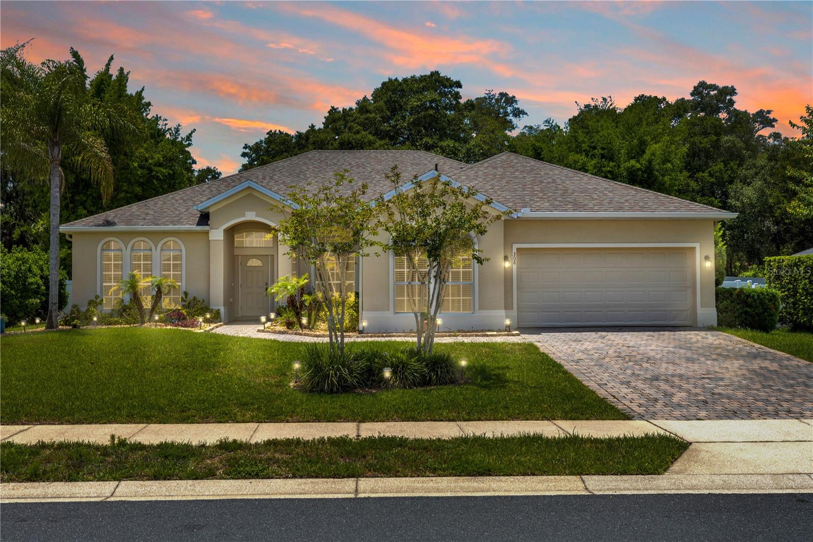 Welcome to this beautiful 3-bedroom POOL HOME with a versatile bonus room that could serve as a 4th bedroom, situated on a OVERSIZED 0.44-acre lot, offering the perfect combination of space, privacy, and functionality! Ideally located in a highly convenient area JUST MINUTES FROM EVERYTHING—shopping, dining, parks, schools, and major highways, this home delivers both comfort and accessibility in one prime setting. Step inside to an open and inviting layout designed for everyday living and entertaining. The spacious kitchen is a true centerpiece, featuring espresso cabinetry, granite countertops, soft-close drawers, a built-in trash receptacle, gas stove, and an oversized walk-in pantry. A large laundry room with a utility sink adds convenience, and the washer and gas dryer convey for a truly move-in ready experience. This flexible floor plan offers a dedicated office with elegant double French doors, along with a bonus room featuring a closet that can function as a 4th bedroom, guest room, or hobby space, providing valuable versatility to fit your needs. The primary suite serves as a private retreat with two closets, including a walk-in closet, and a spacious ensuite bath featuring a garden tub, oversized walk-in shower, dual vanities, and a private water closet. The guest bathroom also includes a double vanity for added convenience. Designed for the Florida lifestyle, the outdoor living space is exceptional! Enjoy a screened-in pool enclosure with a child safety gate, a large covered patio, and an additional outdoor area perfect for entertaining. The fully fenced backyard is lined with mature bamboo for added privacy and offers plenty of space for pets, play, and outdoor enjoyment. Major upgrades provide peace of mind, including a 2021 roof, brand-new HVAC system, newer water heater (less than 2 years old), and a new pool pump ready to be installed when needed. Additional features include gutters, irrigation in both front and back using reclaimed water, a paver driveway, boat parking, and oversized gated access for trailers or recreational storage. This home truly offers a rare combination of an oversized lot, private pool, modern updates, and unbeatable convenience, delivering the best of Florida living with a location that keeps you just minutes from everything while still feeling private and spacious. Schedule your private showing today! Home may be under audio or visual surveillance.