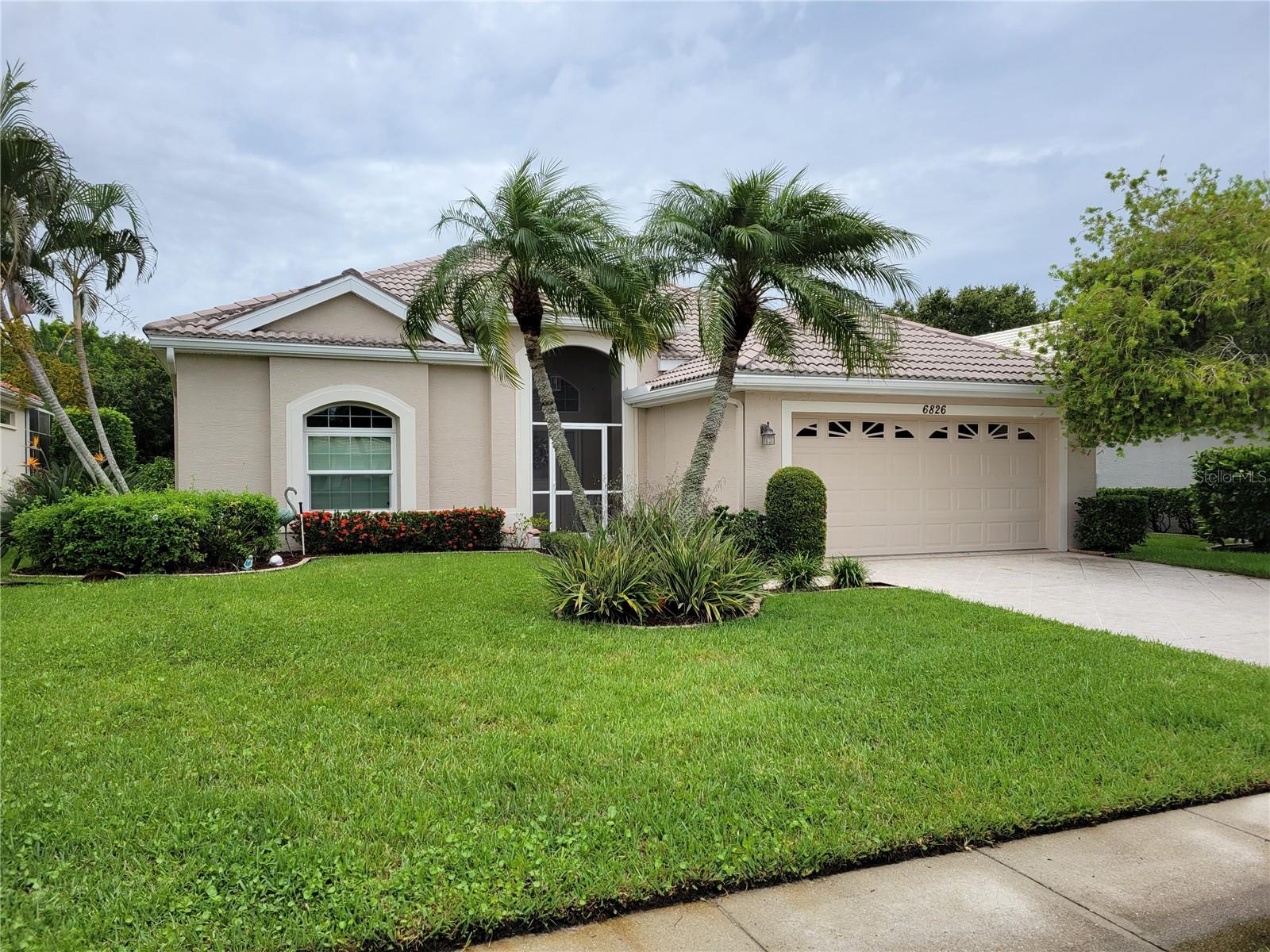 Annual turnkey furnished available in MOTE RANCH. Single family, 3/2 home with 2 car garage and solar heated, caged pool in quiet well located neighborhood. This lovely home is flooded with natural light, has high ceilings, an open floor plan and interesting architectural detailing. This kitchen is spacious with an eat-in area, slab granite counters with breakfast bar that is open to the living area. The master bedroom has a sliding glass door to the lanai, monster walk in closet and en-suite bathroom with garden tub, walk in shower, water closet and two sinks. All the flooring in this home is tile so no carpeting! The 3rd bedroom is set up as a office and there is a twin bed in that room. The pool is large, solar heated, and has a covered and screened cage for your pleasure. The neighborhood has a Junior Olympic size pool, fishing pier, and canoe/kayak launch into Braden River, clubroom and playground. You'll find yourself conveniently located and close to I-75, shopping, schools, the beach, and downtown Sarasota. This can be rented annually or seasonally (Dec thru April) with 3 month minimum for $6000 per month or off season at $3500 per month. Call today!