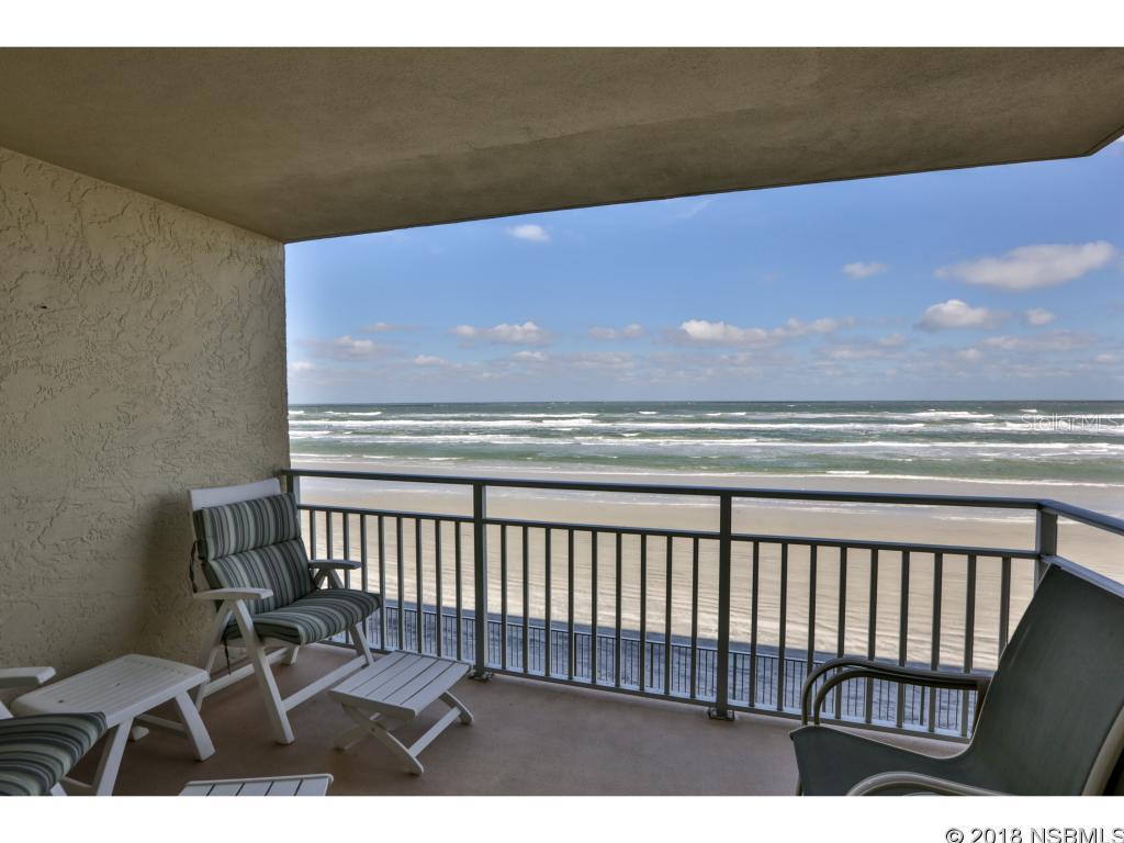 When it comes to lifestyle choices in New Smyrna Beach; hands down SEA COAST Condos offer the most for your money.  A rare find.  Doesn't come on the market often.  Imagine your self sitting on beach, wind at your back, toes in the sand, drink in your hand and an incredible remodeled DIRECT Oceanfront 2bed/2bath condo to retreat to after a day in the sun!  Completely furnished and remodeled.  The 2nd bedroom was enlarged by removing the large "owner's closet".  Kitchen update includes beadboard ceiling, new stainelss steel appliances and upgraded counters all outfitted with everything you need to entertain your guest and LED lighting. New HVAC in approx 11/17. Plantation Shutters thru out. New Living and Master furniture. Looking for an income to offset property taxes, HOA and insurance?  Similar units in same complex are bringing in over $40k a year.  This unit has not been rented as it is used the owners personal usage only.   Both mattresses have just been replaced to the tune of about $5K.  Don't blink.  Won't last. Call your local REALTORS today to schedule your showing. ;LocationDescription: Condo ;Water: City