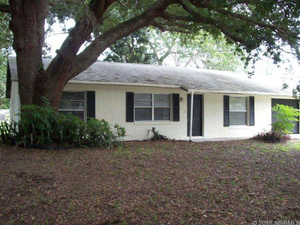 Single family 3 bedroom 2 bath home located in Florida Shores. 1-car garage. Split floor plan. Tile throughout. Over 1,200 square feet of living space. Large shaded yard. Pet friendly.