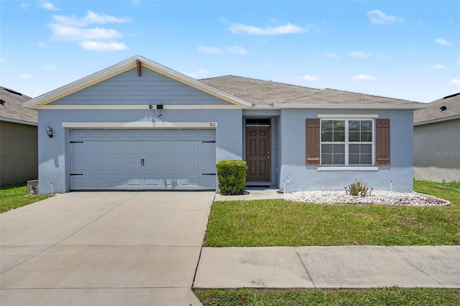 Welcome to this beautiful 4-bedroom, 2-bath home in Auburndale, FL, built in 2019 and designed with both comfort and functionality in mind. This spacious home features a bright open floor plan and a desirable split-bedroom layout, offering privacy for the primary suite while keeping the main living areas perfect for gathering and entertaining. The kitchen is generously sized with plenty of counter space and storage, flowing seamlessly into the dining and living areas. Step outside to your own entertainment-ready backyard, complete with new concrete and pavers and an above-ground pool — ideal for relaxing weekends and hosting friends and family. Because the home was built in 2019, all major components reflected on a 4-point inspection are essentially like new. The property has never been flooded, offering added peace of mind. Additional features include: 2-car garage, Solar panels (transferable at closing), Water softener system (transferable at closing) Located in a peaceful, family-friendly neighborhood where kids play and neighbors connect, this home offers the perfect setting for a growing family. Spacious, move-in ready, and in a wonderful community — this Auburndale gem truly checks all the boxes.