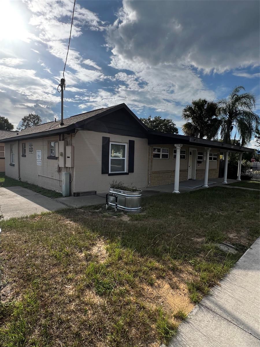 Welcome to your new space on busy highway 19 Bay street with 2 way traffic  Downtown Eustis! This  property offers an opportunity for various business uses. The property features a large conference area inside, large front entrance reception area with 1 bathroom reception area and one bathroom in private front office . Don’t miss out on this high traffic location! Contact us today to schedule a viewing and make this office space yours Prefer long term lease. List Agent is owner.  Rent all or half of the building.  Office #2 is additional private office with restroom and kitchen and the garage.