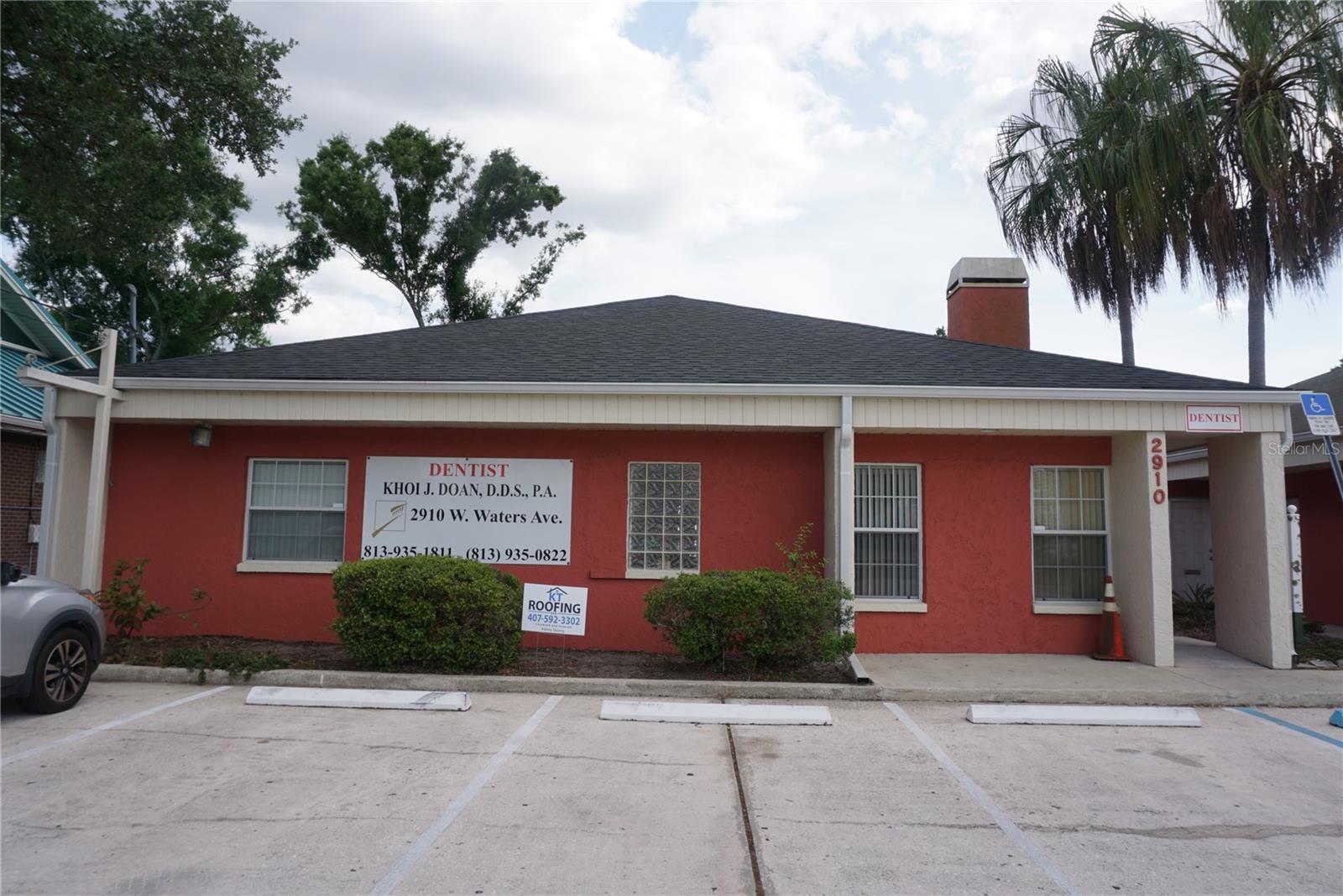 2 Nice Medical Office or Office situated in a very busy traffic area of Waters Ave, surrounding by many shopping store, office and restaurant,
minutes to Tampa International Airport, International Mall and AdventHealth of Carrollwood Hospital and St. Joseph’s Hospital, new roof 2026 on both building, 2,020 heated square foot on each building, interior features ceramic tile flooring, reception area, waiting room, large room with full bath, price included the building on 2912 W Waters Ave. Do not miss this nice investment.