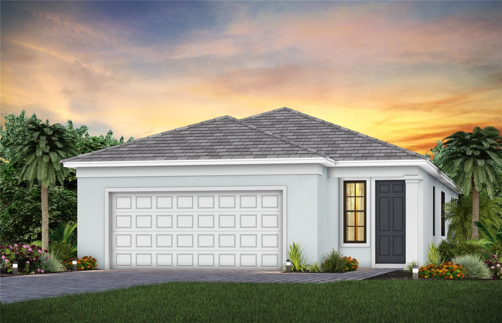 Under Construction. The Hallmark is a wonderfully versatile plan. The flex room off of the café can be an office or den. The kitchen, which features a center island and beautiful designer finishes, opens to a large living area, making this home perfect for entertaining. When it’s time to wind down, the spacious owner’s suite offers a comfortable retreat.