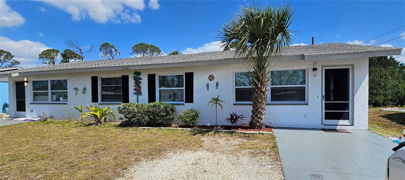 INVESTOR OPPORTUNITY! Duplex for sale. Great location nestled between Englewood and Port Charlotte, with easy access to 776/McCall Rd, shopping, schools, beaches (less than 8 miles to Englewood Beach), dining, golf courses, etc. Each unit is 2 bedroom, 1 bath. Each unit comes with its own storage shed with washers and dryers in each shed. Contact me today to schedule your showing.