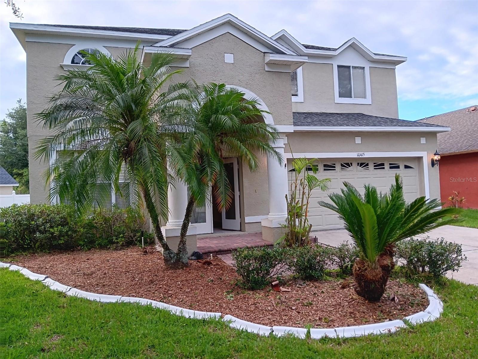 WANT TO LIVE IN A NICE GATED GOLF COURSE COMMUNITY, BUT NOT TO PAY MORE THAN $100 OR EVEN MORE THAN $200 EVERY MONTH EXTRA AS HOA FEE ON TOP OF YOUR MORTGAGE(COULD SAVE THAT MONEY FOR MORTGAGE); WANT TO LIVE IN A NICE GATED COMMUNITY BUT NOT TO BE TOO CLOSE TO THE NEXT NEIGHBORS; NOT TO HAVE HOUSE OR ROAD ON THE BACK; NOT ON THE MAIN ROAD OF THE COMMUNITY, THIS IS IT! ABOUT 3000SF UNDER $500K IN A NICE GOLF AND COUNTRY CLUB GATED COMMUNITY OF NEW TAMPA AREA, ONLY $8.33 EVERY MONTH HOA FEE. BIG LOT OF MORE THAN 0.2 ACRE LOT TO MAKE IT NOT TOO CLOSE TO NEIGHBOR, STUNNING WATERFRONT OF A POND AND CERTAINLY NO HOUSE OR ROAD ON THE BACK. NO CARPET(NOT TO GET DIRTY EASILY AND SMELL), ON A QUITE ROAD (NOT A BUSY OR NOISY MAIN ROAD), AND JUST REMODELED. New roof(lifetime material & 5 yr labor warranty transferable), new AC, new floor of handscraped lifetime warranty premium wood laminate made in Germany, microban underlayment, white porcelain tile made in Italy. New paint outside & inside, new set of stainless-steel appliance & pull off faucet, new fans, gorgeous sliding door blinds, 4BR + a study, 3.5BA & 2 car Ga, 1/2 bath downstairs, 3 full bath, all bedrooms & study upstairs. nice open floor plan. living & dining, kitchen, breakfast area & family rm, overlook nice pond view. The large kitchen includes brand new stainless steel smooth top stove, microwave, refrigerator & dishwasher, pantry, 42"cabinets & a convenient built-in desk. on a very big lot and cul-de-sac with a paved entry & tiled foyer, security system at every window, irrigation system, Ceiling fans in every BR & family RM, phone jack is also in every BR & kitchen. Other features include rounded corner, niches, 2 medallions, tray ceiling in master bedroom, double entry door not only make the house look gorgeous but also make the move easily. double doors also for Master Br & Master Ba, mirror is framed in every bathroom, cabinets & tab in laundry rm for convenience, hurricane resistant garage door. Home offers many upgrade features, it's truly a lovely home with pond view on a large lot. lots of architecture structures, arches. Nice gated golf & country club community with lowest HOA fee in New Tampa features golf courses & golf shop, 2 pools & water slide, fitness rm, sauna, library, conference rm, lounge, restaurant & bar, playground, tennis & basketball courts. can close ASAP.