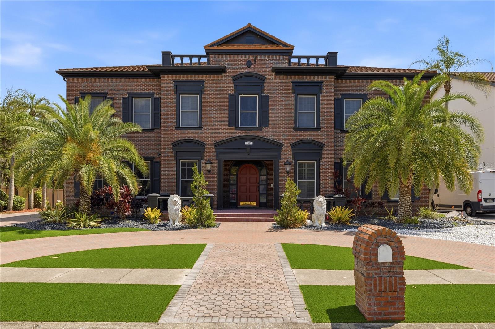 This 7-bedroom, 10-bathroom mini mansion is located in an executive gated community with only 11 homes. The home features a guest house, perfect for in-laws or an older son. The guest house includes a kitchen, bathroom, and bedroom. The main home features a beach-style waterfall pool with a separate spa, sauna, and pool bathroom. Additional features include a 4-car garage and two driveways with space for a boat or an RV. The home was fully remodeled in 2023 and includes four newer AC units. The kitchen was remodeled in 2025 and features a gas stove. In 2026, the master bathroom was remodeled, and the attic insulation and air-conditioning ducts were updated. The main home has two gas water heaters and a natural gas generator designed to power the home during storms. The master bedroom is located downstairs, while the additional bedrooms are upstairs. The home office features custom bookshelves, and crown molding is found throughout the home.
There is a dry wine cellar under the stairs and a full bar upstairs. All rooms are spacious, and the master bedroom includes California Closets and a private outdoor garden room. Each bedroom has a full bathroom, and there is also a bonus room. The property is located near Countryside Country Club and two golf courses. It is only a few miles from the famous Honeymoon Island, about 25 minutes from two major airports, and approximately 25 minutes from Clearwater Beach. Across the street is a park with tennis courts, basketball courts, and a walking trail, accessible just outside the neighborhood gate. The home is also conveniently located near many restaurants and shopping options.