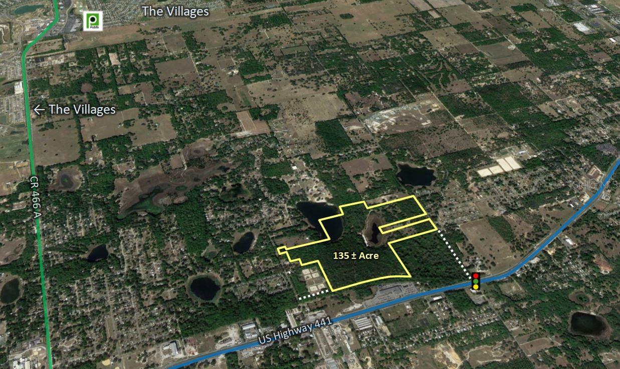 This property is approved for 420 residential units which includes 230 SFR detached homes and 190 Townhomes.  A new force main sewer line has been installed along the property’s eastern boundary providing direct connections and public water is directly across the street.  Additionally, Highway 441 is currently being improved to accommodate the rapid growth within the immediate area.  The property is zoned as a PUD  and has  access to both Lake Ella Road on its northern boundary and Spring Lake Road on its southern boundary.  It features waterfrontage on two beautiful lakes.  A number of current development documents are available to proceed with development.  Please call for more information.