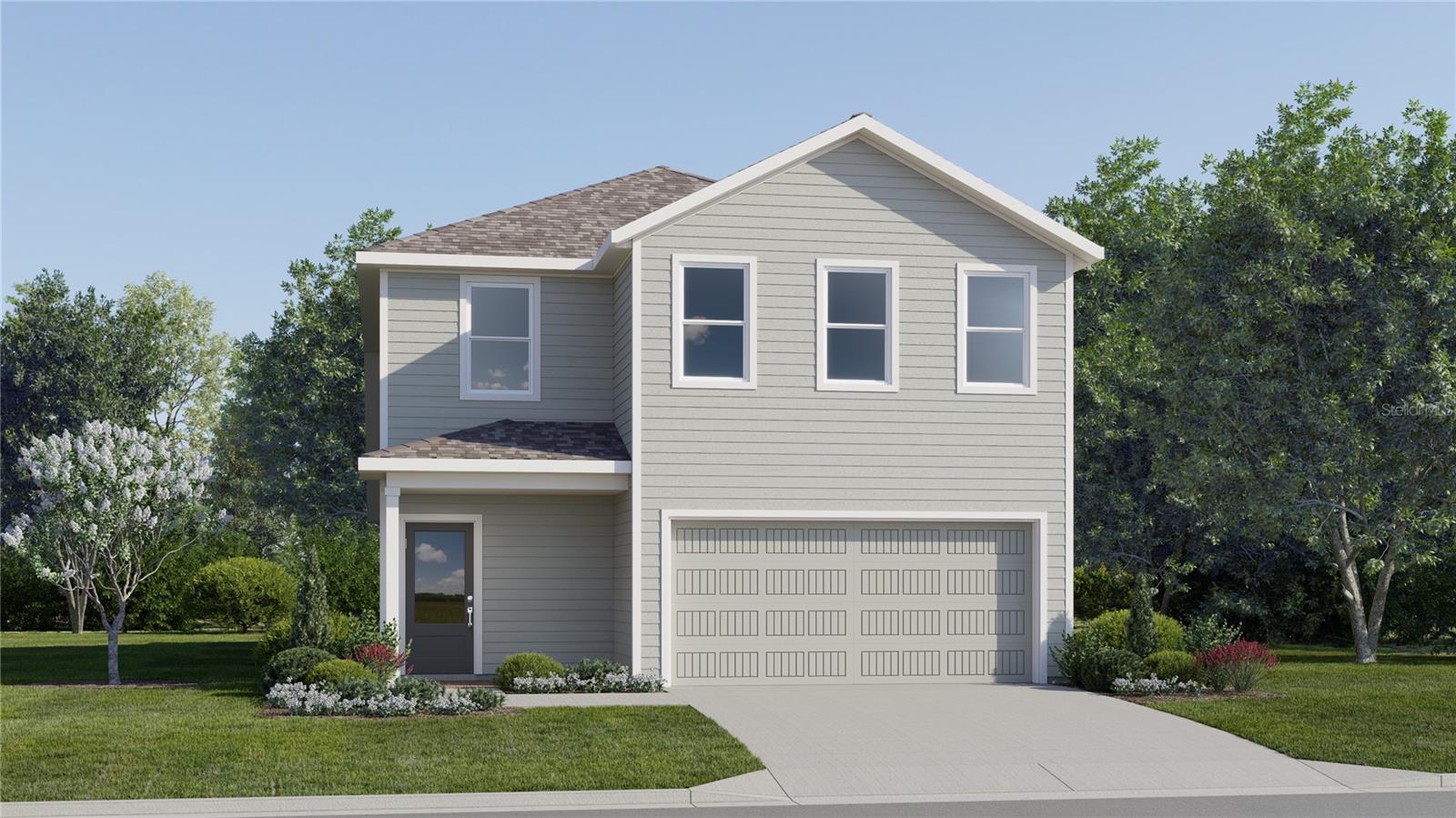 Under Construction. The Santo is designed for gracious living. This new two-story home features plenty of entertainment and relaxing spaces. On the first floor is an open-concept kitchen that merges seamlessly with the dining room, family room and covered patio. In a private corner is the owner’s suite with an attached bathroom and walk-in closet. There are four additional bedrooms and a spacious upstairs game room. Each home comes with Lennar’s Everything’s Included® promise, which includes new appliances as well as quartz countertops, blinds, and more in the price of your home. Sugarloaf Ridge is one of the most modern and anticipated new communities. At Sugarloaf Ridge, EV Charging is in your garage. New R19 insulation provides for a quiet, comfortable and highly energy efficient home. LP Siding gives durability and impact resistance to your beautiful Florida home. Families can take advantage of the glorious resort-style swimming pool with restroom cabana, sports fields along with a playground and dog park! This community offers a prime location just a short drive from local entertainment, parks and recreation destinations. Close to major roadways and theme parks. What are you waiting for? Call and make an appt today.
