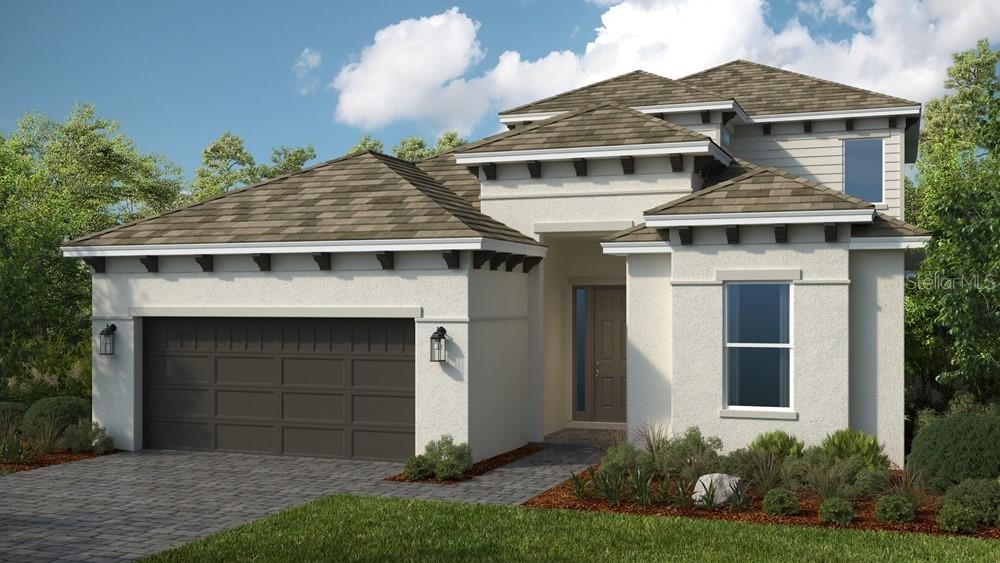 Virtually Staged. Under Construction. What's Special: Flex Room | Extended Patio | Loft | South Facing Patio. New Construction - November Completion! Built by America's Most Trusted Home Builder. Welcome to the Genoa at 26431 Argus Place in Esplanade at Starling! This beautifully designed home welcomes you in with a bright foyer that flows effortlessly into an open great room, dining area, and spacious kitchen with a large center island perfect for gathering. A serene primary suite is tucked away for privacy, featuring a luxurious bath with an oversized shower and dual sink vanity, creating a peaceful retreat. A private study and secondary bedroom suite offer flexible spaces for guests or work-from-home comfort. Upstairs, a generous loft, an additional bedroom, and a versatile flex room provide even more room to relax, play, or create. Thoughtful touches like a tandem and two-car garage, ample storage, and inviting living spaces make this home feel warm, welcoming, and endlessly livable. Additional Highlights Include: gourmet kitchen, 4' garage extension, 8' interior doors, covered extended lanai, outdoor kitchen rough-in, and impact windows throughout the whole house. Virtually staged photos are for representative purposes only. MLS#A4696489
Experience a new level of resort-style living at the gated community of Esplanade at Starling in Punta Gorda! Every day feels like a getaway with incredible amenities, including a resort-style pool, poolside cabanas, and a Bahama bar. Take advantage of concierge services and wellness programs designed to invigorate the mind, body, and spirit. Stay active with a friendly game of tennis, pickleball, or bocce, or unwind at the fitness center, spa, and even the bark park with your furry friend. Esplanade at Starling is where relaxation meets adventure—come discover it today!