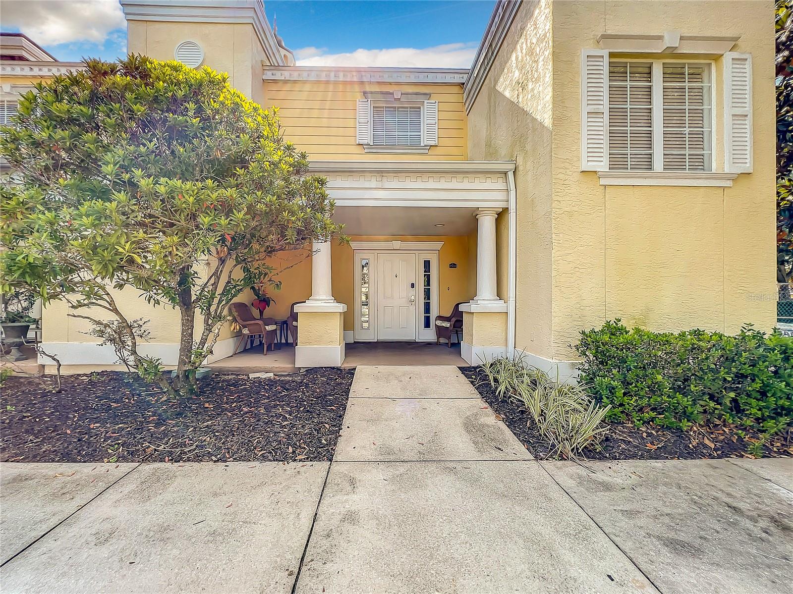 Experience resort-style living in the prestigious gated community of Reunion, featuring 24-hour security and world-class amenities. This beautifully designed townhome offers an ideal layout for roommates, multigenerational living, or anyone seeking maximum privacy, with three spacious bedrooms, each featuring its own ensuite bathroom. Two bedrooms are privately located on a separate level downstairs, while upstairs you’ll find the bright kitchen and living areas along with the third ensuite bedroom. Enjoy scenic golf course surroundings and the convenience of golf-cart-friendly community living. Rent includes partial furniture (see pictures), internet, cable, water, and sewer, all provided by the HOA. Residents also enjoy access to the community pool and fitness center. Conveniently located near shopping, dining, and world-famous attractions, this home offers comfort, privacy, and the best of Florida resort living.