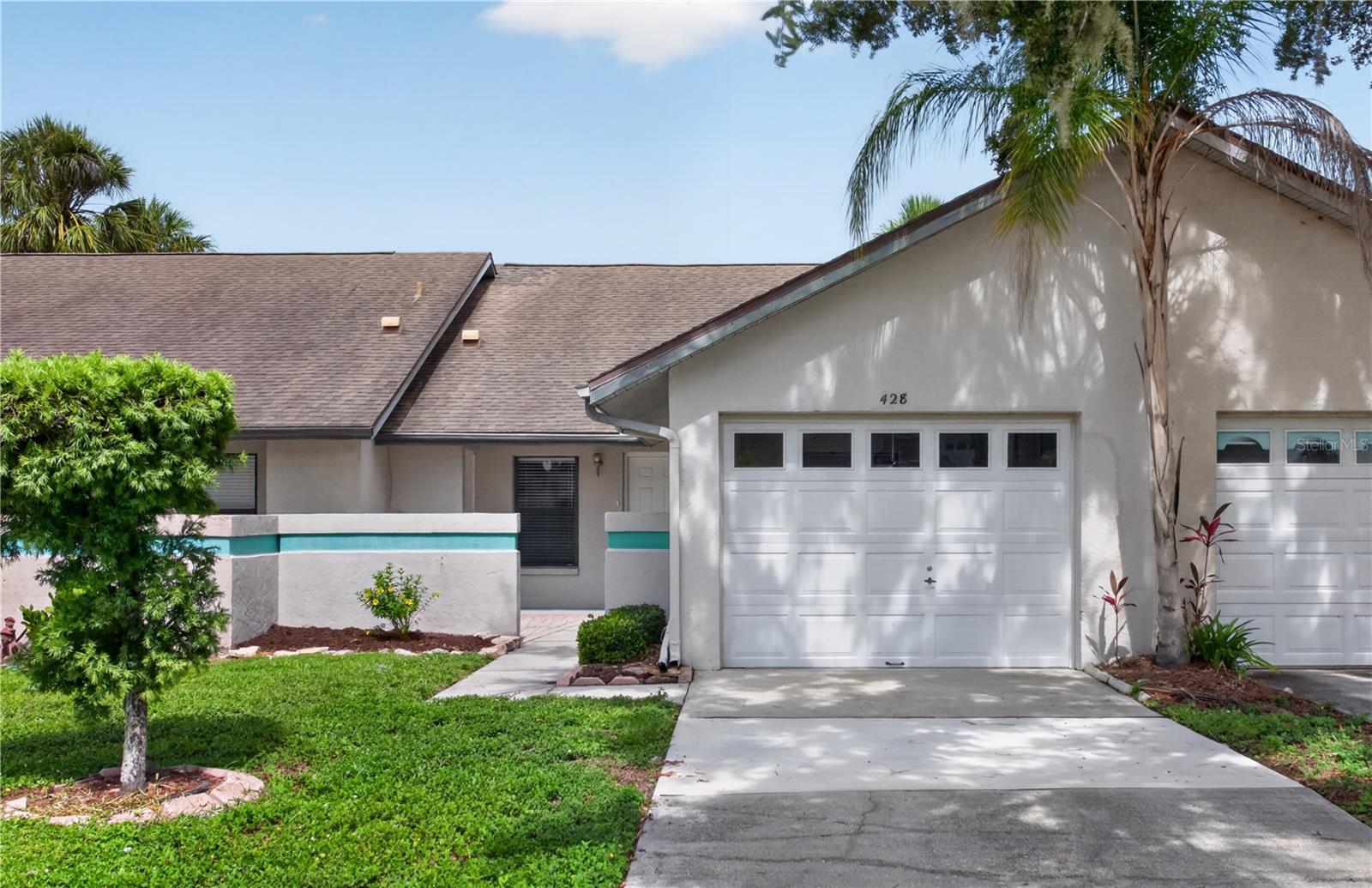 Come see this updated villa in desirable Melwood Oaks offering incredible value for an affordable Florida lifestyle. With its entry courtyard, 2 bedrooms, 2 bathrooms, enclosed rear Lanai, fenced back paver patio, and 1-car garage, the property offers a comfortable and convenient design. The bright and updated kitchen features solid wood shaker cabinets with granite countertops and newer stainless appliances. The open concept family room has vaulted ceilings, room for both dining and living spaces, and leads to a newly-tiled,  enclosed, and air-conditioned Lanai and laundry area. The primary bedroom offers ample space with a large walk-in closet. Both bathrooms have been remodeled with new tile flooring, new shaker cabinets, granite countertops, new faucets, and hardware. The entry courtyard is surrounded by a privacy wall and has ample room for outdoor furnishings from which to enjoy a morning cup of coffee or evening refreshment. It overlooks the quiet cul-de-sac and offers access to the one-car, ventilated garage. A brand-new AC system was just installed and the home has been freshly painted throughout. The fenced-in paver back patio provides privacy and offers room to make this additional outdoor living space your own little oasis. With low maintenance, low HOA, and pets allowed — this is a perfect villa for either a full-time resident or someone looking for an affordable escape in the winter months. This reasonable HOA fee provides an incredible value and covers lawn maintenance, Internet, upgraded cable TV, and community pool. This spacious villa is located in North Palmetto with easy access to both downtown Bradenton, St. Petersburg, and the beautiful Anna Maria Island beaches. Properties that are affordable in this price range are rare; schedule you’re private showing today!