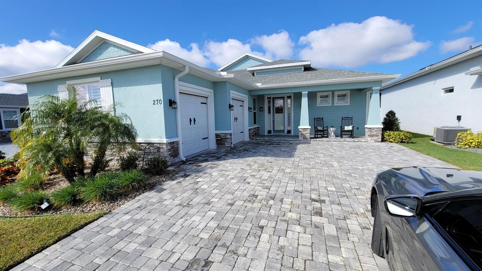 Amazing Johnson Group built home, as like new as you can get. Located on a premier lakefront lot with an amazing solar heated salt filtered pool. This amazing home can be all yours. Offering 3 bedrooms and 2 bathrooms with high end vinyl plank flooring throughout, 12 ft ceilings, quartz counters, soft close doors and drawers, skylight, huge lanai, custom shiplap wall, custom crown molding, and so much more. A true must see, won't last long. All information is intended to be accurate but is not guaranteed. ;Water: City