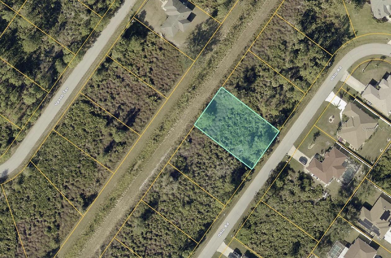 If you know, you KNOW - it's not just Ohio Road, it's THEE Ohio Road! POWER is already on the street for your new build.  Not in a flood zone, NO FLOOD INSURANCE NEEDED! ELVEVATED lot that sits HIGH and DRY! Under a 20 minute drive from the NEW COSTCO in Wellen Park! 10 minute drive to the FAMOUS Warm Mineral Springs Park!