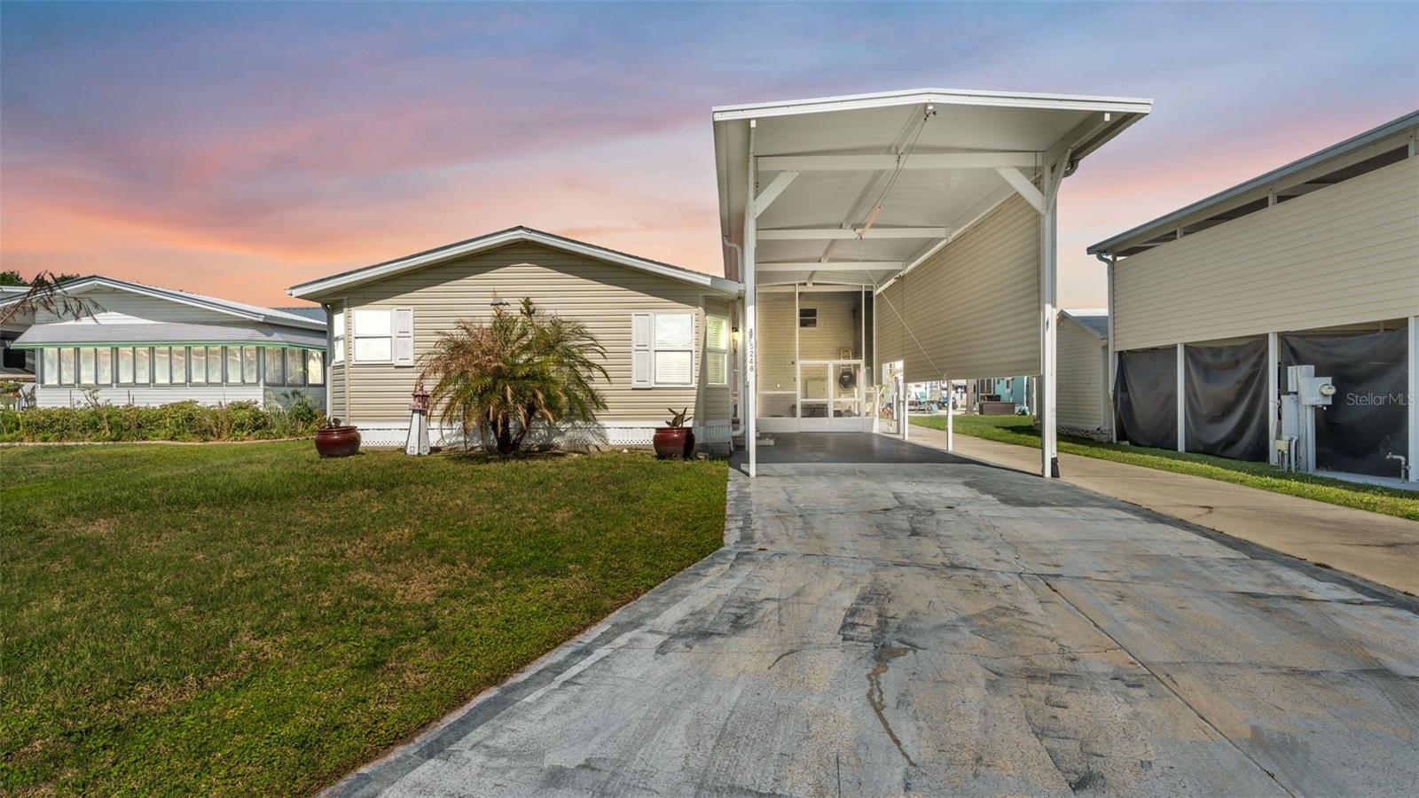 Welcome to easy living in the gated RV community of Mount Olive Shores! This charming 2 bedroom, 2 bath home offers the perfect blend of comfort and convenience for those looking to enjoy a low-maintenance lifestyle. Lawn maintenance and common area care are included in the HOA, giving you more time to relax and enjoy the community. Mount Olive Shores is well known for its friendly, social atmosphere with neighbors often out walking, biking, and enjoying time with the communities social events. Designed with RV enthusiasts in mind, this community allows you to park your Class A motorhome right at home. If you are looking for a secure, welcoming neighborhood with an active and social vibe, this is the place for you!