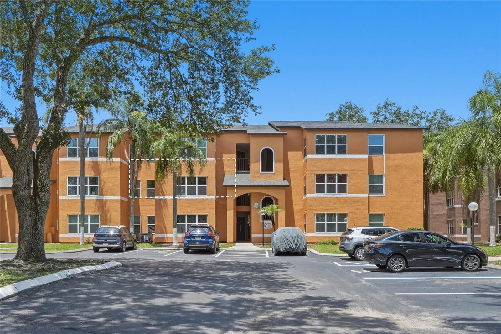 Second floor condominium tucked into a quiet corner of the community in southeast Orlando. This two bedroom, two bath residence features a true dual en suite layout, meaning each bedroom has its own private full bathroom. That single detail changes how the home lives. It works for roommates who want privacy, for owners who host guests, and for buyers who need a second bedroom that doubles as a dedicated home office. Investors take note, because dual en suite units rent well in this corridor.
The kitchen is equipped with newer Samsung appliances. Newer community installed double pane windows are dressed with upscale blinds throughout, delivering energy efficiency, quieter interiors, and a polished, finished look. A full size washer and dryer closet sits inside the unit, and generous hallway storage handles everything else.
Ownership here is simple. The HOA includes water, valet trash, pest control, exterior maintenance, and roof, so your monthly budget stays predictable and your weekends stay free.
Location is the headline. Minutes to SR 408 and SR 417, a short drive to Orlando International Airport, Lake Nona Medical City, downtown Orlando, and the Conway chain of lakes. The mailbox cluster is steps from your door.
First time buyer, right sizing owner, or investor, this one makes the decision easy. Schedule your private showing today.