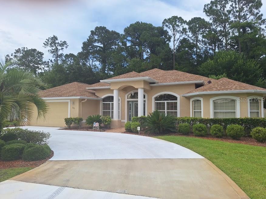 RARE VANACORE CYPRESS II floor plan on PRESERVE LOT w/tons of room for a Pool, in CYPRESS KNOLL of PALM COAST, FL. customized and better than new. NEW ROOF (July '24) NEW A/C ('21) NEW WATER HEATER ('15) MITERED GLASS NOOK window.  Hunter Douglas window treatments.  11'4" CEILINGS in most of home. POOL BATH opens to the rear. 8 Custom Ceiling fans everywhere and custom light fixtures. GLASS KITCHEN CABINETS. 2 PANTRIES IN KITCHEN. CROWN MOLDING & Chair rail in formal Dining room.  Walk through the custom, LEADED GLASS FRONT ENTRY, and you know you are at home.  Elegance and attention to detail are evident in this one owner home, who customized it with all the right touches, .. like cabinetry in the laundry room, even a role out Island that is concealed under the kitchen counter, that roles out for extra gourmet prep and carving duties.  In sought after Cypress Knoll.  Close to FLAGLER BEACHES, ST AUGUSTINE, ORMOND BEACH, DAYTONA BEACH, ORLANDO & JAX.  Backs up to the Cypress Course Golf Club. Tennis, Jogging and hiking trails, Beaches, shopping and houses of worship.  Close to the new TOWN CENTER and shopping ie Publix, Aldi's, Target, BJs, Close to all the new restaurants as well ie Osterio Rustica, Miller's, Olive Garden, Longhorns, Texas Steakhouse, Flagler Fish Company and more.  This is the home you have been waiting for ....what you want and where you want it to be!  Come see for yourself.