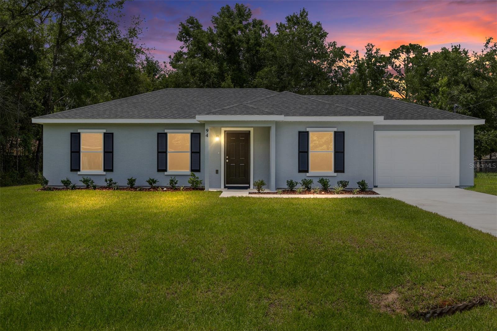 NEW, NEW, NEW! New Construction! New ENHANCED FLOOR PLAN! New REIMAGINED FEATURES! This home blends a timeless design with modern living. From the moment you walk through the front door you will feel the openness with the cathedral ceiling in the foyer, living room, and dining room! Durable ceramic tile flooring flows seamlessly throughout the home. The kitchen boasts stainless steel appliances, sleek quartz countertops, ample cabinetry, breakfast bar and a spacious pantry. Do laundry with ease in the air-conditioned laundry room. The bedrooms have all been expanded to maximize living space. An impressive, attached garage provides convenience and ample storage. This home rests on just under a 1/4 acre lot ~ enough room for the family & pets to play, but not too much yard work. Silver Springs Shores offers easy access to restaurants, shops, healthcare facilities, art galleries and local events, plus outdoor recreation opportunities like parks, lakes, biking, swimming, hiking, kayaking and much more. The Builder is including a 1 year full warranty and a 2-10 home warranty! Any dimensions listed are approximate. Photos/Virtual Tour are to show interior and exterior colors and finishes and may or may not be of this actual listing. Garage orientation and floor plan may vary for actual home. BUILDER WILL PAY UP TO $4000.00 TOWARDS BUYERS CLOSING COSTS WITH FULL PRICE OFFER!