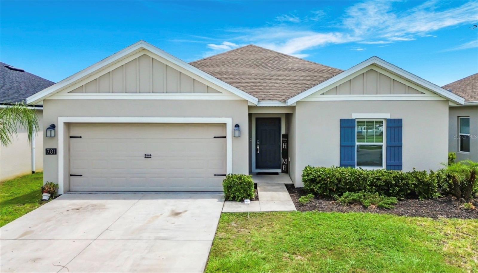 Welcome to 701 Watusi Way, a beautifully maintained 3-bedroom, 2-bath home built in 2021, offering the perfect blend of modern style, energy efficiency, and everyday comfort. This move-in-ready home features an open-concept floor plan with a split-bedroom layout, a spacious kitchen overlooking the living and dining areas, stylish finishes, and a private owner's suite designed for relaxation. Enjoy having a water softener system providing filtered water at no extra cost to you. Whether you're a first-time homebuyer, downsizing, or looking for a smart investment, this home delivers low-maintenance living in one of St. Cloud's fastest-growing communities. Step outside to a generous backyard with plenty of room to entertain, garden, or create your own outdoor oasis. Conveniently located just minutes from the Florida Turnpike, Lake Nona, Medical City, Orlando International Airport, shopping, dining, parks, schools, and Central Florida's world-famous attractions, this home combines peaceful neighborhood living with exceptional accessibility. Don't miss your opportunity to own this like-new home in a highly desirable location—schedule your private showing today! Located in the desirable Old Hickory community, residents enjoy a swimming pool, playground, dog park, walking areas, beautifully maintained green spaces, and a welcoming neighborhood atmosphere. The community is conveniently situated near the Florida Turnpike for an easy commute to Lake Nona, Medical City, Orlando International Airport, Orlando, and the Space Coast.