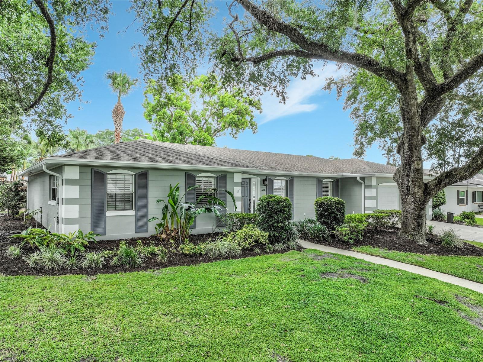 NO HOA, Block Home . Completely renovated and move-in ready, this stunning pool home blends modern style with thoughtful functionality throughout. The heart of the home is the spectacular chef's kitchen featuring crisp white shaker cabinetry with abundant storage, granite countertops, stainless steel appliances, recessed lighting, and an oversized center island complete with a built-in wine rack, additional cabinetry, and generous prep space. A convenient pass-through window connects the kitchen to the spacious Florida room, making entertaining effortless, while the open-concept design flows seamlessly into the living and dining areas.

The adjacent dining room is filled with natural light and easily accommodates family dinners or holiday gatherings. Large sliding glass doors create a seamless indoor-outdoor connection, opening directly to the covered patio, sparkling pool, and fully fenced backyard—perfect for entertaining, grilling, or simply enjoying Florida living year-round.

The spacious Florida room offers incredible flexibility as a second family room, game room, home office, or media space. Expansive windows showcase beautiful views of the backyard and pool while filling the room with natural light, creating the perfect place to relax or entertain.

The oversized two-car garage offers exceptional functionality with plenty of room for vehicles, storage, hobbies, or a workshop. A freshly coated epoxy floor provides a clean, durable finish, while built-in pegboard walls, shelving, and multiple storage closets keep everything organized. The dedicated laundry area includes a utility sink for added convenience, and pull-down attic access provides additional storage. Bright lighting, automatic garage door openers, and a side entry door complete this impressive utility space that goes well beyond the typical garage.

Every detail has been thoughtfully updated, creating a home that is as beautiful as it is practical, with inviting indoor and outdoor living spaces designed for everyday comfort and effortless entertaining.