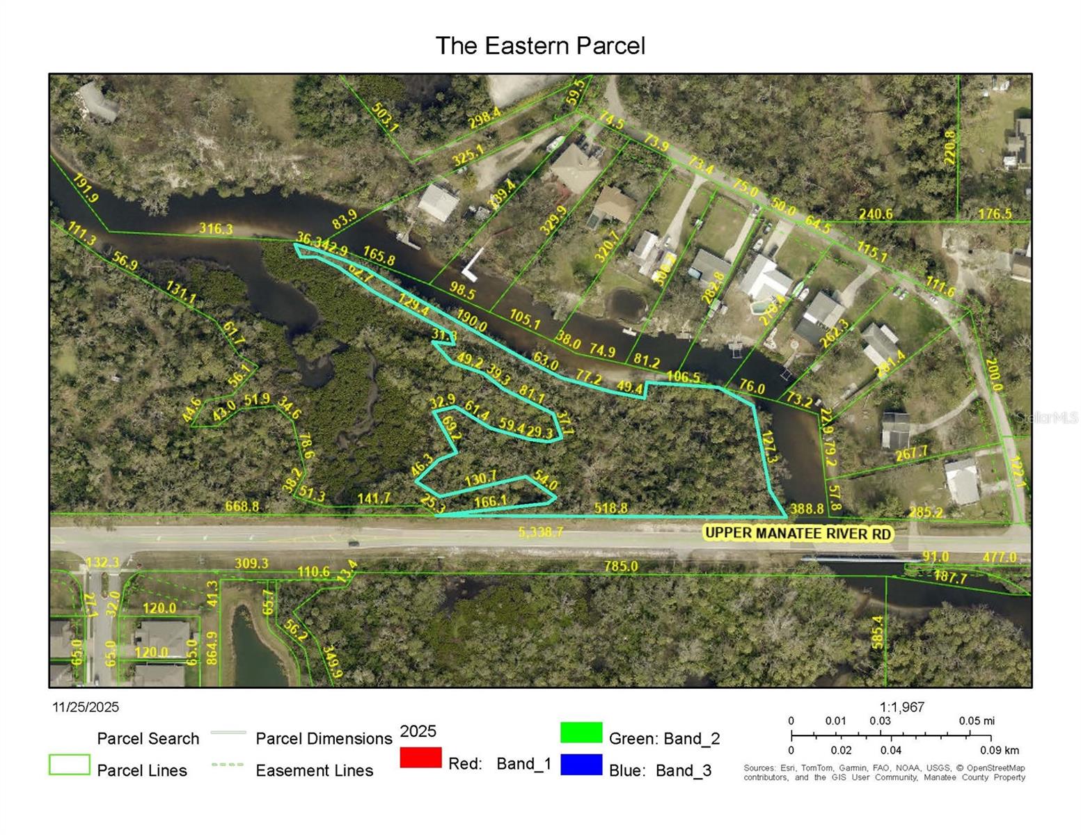 Beautiful Natural Florida Waterfront Building Site * The entire northern border of the property fronts Mill Creek * Just over 2 acres of land total * A Boat Ramp is allowed with permit * A perfect property for a HOUSE BOAT * This unique acreage is a "Private Peninsula" with basically no other property owners adjacent to it * Property contains 27,007 sq ft of "Uplands" and has been certified to have this by SWFWMD and Manatee County * This part of Mill Creek is "Boatable Water" offering access into the Manatee River and to the Gulf (with no low bridges to negotiate) * This land starts at the western edge of the small bridge which is a little east of the Mill Creek Baptist Church and is on the north side of Upper Manatee River Road (There is 518 feet of paved road frontage on the southern border of this land)* NOTE: Multiple boat docks are possible - - with deep water mooring for boats up to 32 feet in length, according to the knowledgeable neighbors * Property has been recently surveyed and we have a Wetland Delineation Survey (WDS) that has been certified by the State of Florida, SWFWMD.* County sewer is running along the southern border of Upper Manatee River Road (UMRR) * County water is running along the norther border of UMRR * The "For Sale Sign" is approximately 1.3 miles from the traffic light at Upper Manatee River Road and the south end of the Fort Hamer Bridge * Please do not "Walk This Property" without your Realtor, or Agent, with you (NO EXCEPTIONS) * Your agent will be happy to call for permission to do so (thank you for your cooperation and understanding in this matter) *