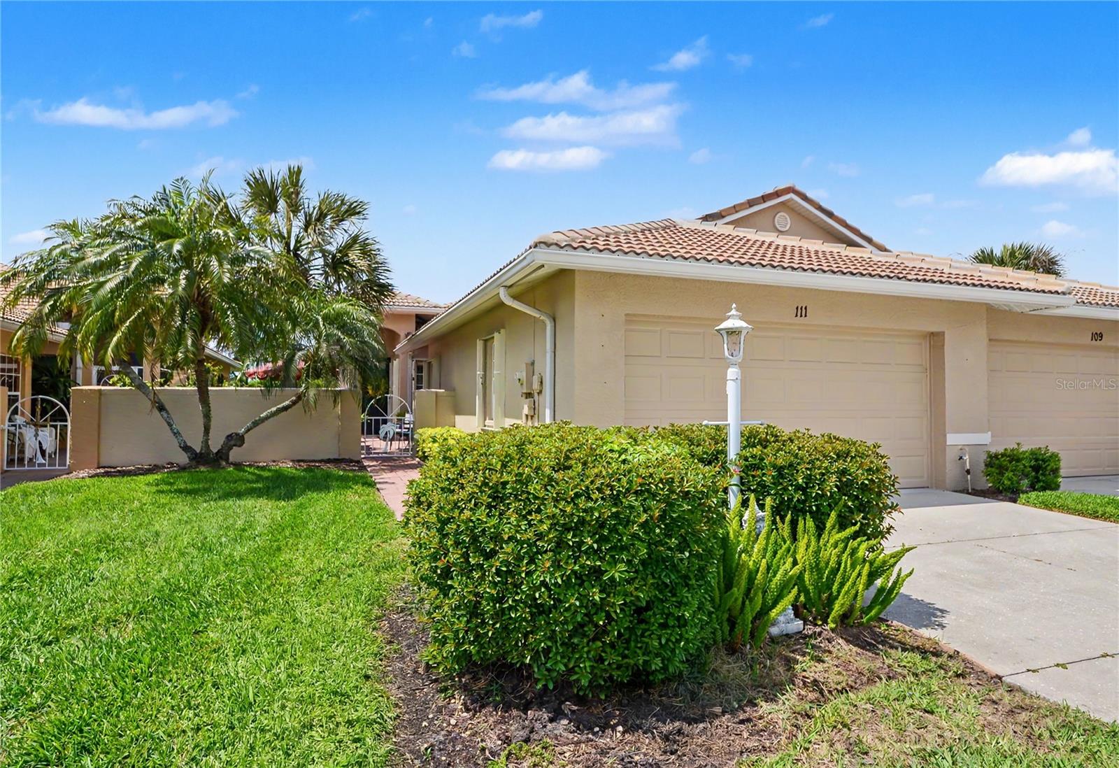 Welcome to Auburn Woods, a sought-after, maintenance-free villa community offering the perfect balance of comfort, style, and location along Venice Avenue East. Centrally located, just minutes from pristine Gulf Coast beaches, popular dining spots, shopping destinations, and local golf courses, this home presents an exceptional opportunity for a primary residence, seasonal getaway, or investment property. The thoughtfully designed floor plan includes two spacious bedrooms, a versatile den ideal for a home office or guest space, two bathrooms, and a highly desirable two-car garage. Inside, the open-concept layout is enhanced by soaring high ceilings and abundant natural light, creating a bright and airy atmosphere throughout the main living and dining areas. The eat-in kitchen is both functional and welcoming, offering generous cabinet space, high-end stainless steel appliances, stylish fixtures and plenty of room for casual dining and entertaining. Just beyond, the sunroom provides an extension of the living space, where you can unwind while enjoying serene preserve views and exceptional privacy. The split-bedroom floor plan offers comfort and separation for guests, while the interior laundry room adds everyday convenience. Outdoors, you’ll appreciate the cozy private patio, the ultimate spot for birdwatching, enjoying your morning coffee, or unwinding in the evening with a glass of wine while taking in the peaceful surroundings. As part of a maintenance-free, pet-friendly community, homeowners enjoy a truly low-maintenance lifestyle, with an affordable HOA fee that covers lawn care, cable TV, and access to a heated community pool and clubhouse. With its open floor plan, light-filled interiors, tranquil setting, and resort-style amenities, this Auburn Woods villa perfectly captures the relaxed Florida lifestyle. Whether you’re searching for a full-time residence or a seasonal retreat, this property offers an exceptional blend of location, comfort, and value, don’t miss your opportunity to make it yours; call today for more details before it’s gone!