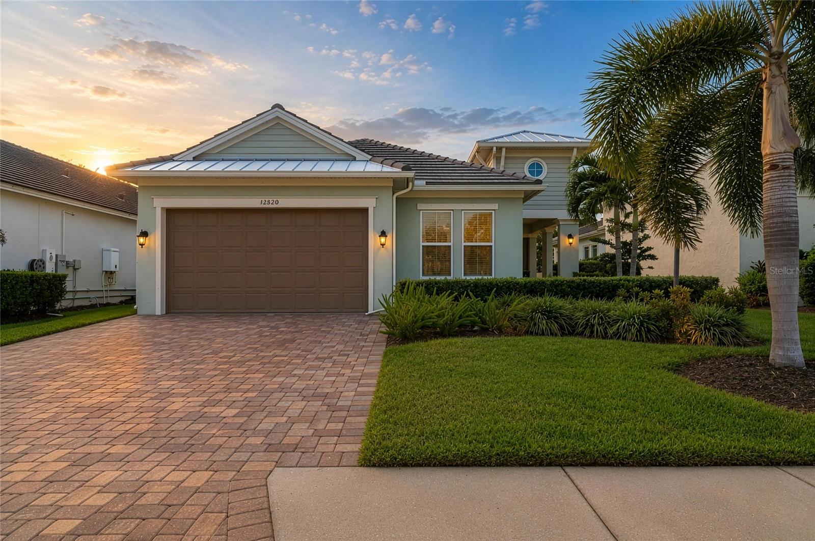Walk inside this home and you’ll be thinking “Unique & Chic” thanks to the latest finishes
and decorator touches. If you’re looking for a home in Lakewood Ranch in a wonderful
community, look no further. Located in Savanna, this home is tucked away on a quiet
cul-de-sac street with four bedrooms, two baths and a fully functional open floorplan.
This lovely Meritage home built in 2018 has updates making it feel current along with
the one-of-a-kind custom saltwater pool out back. The covered lanai extension of your
home provides the full Florida lifestyle giving you ample space to lounge with friends &
watch the game and the extra space for a complete al fresco dining experience too.
Look up and you’ll appreciate the custom wood plank ceiling and two new ceiling fans.
Walk out and take a dip in your custom pool & you’ll love the view. The owners added
custom landscaping out back with mature palm trees, bushes & greenery creating a true
tropical oasis. You’re going to have to remind yourself that you live here even though
every day feels like a resort style vacation. Peace of mind comes with your home as it is
fitted with hurricane shutters as well as a full house Generac generator. Back inside
your kitchen includes a new single tub sink, faucet, microwave & garbage disposal.
Everything is light and bright with custom-painted white cabinets and new hardware,
stylish light fixtures, a freshly painted interior & a tankless water heater. Even the garage is extra deep if you
have a need for shelving or a large vehicle, you’ll have no problem in this 23’4” deep
garage. Some furniture is available under a separate contract. The Savanna HOA fee
includes lawn care as well as a Clubhouse with a pool & fitness center making life easy
and fun!  This home is a true gem!  Schedule your showing today.