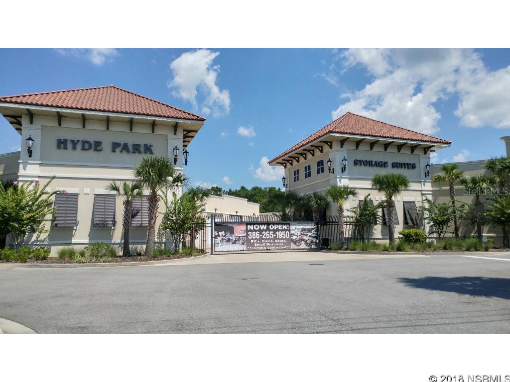 25 X 40 LUXURY SUITE AVAILABLE AT HYDE PARK STORAGE SUITES-AN UPSCALE, 24/7 SECURED ACCESS AND CLIMATE CONTROLLED FACILITY.  GATED OWNER ACCESS.  PERFECT FOR:  RV, CAR COLLECTIONS, MOTORCYCLES, BOATS, BUSINESS-INVENTORY FOR BUSINESS, STUDIO (IE: ART, MUSIC, PHOTOGRAPHY), GYM, MANCAVE OR WEEKEND WORKSHOP FOR HOBBYISTS.  YOU HAVE THE LUXURY TO CUSTOMIZE YOUR OWN UNIT.  ALL INDIVIDUAL SUITES HAVE 14 X 14 HURRICANE ACCESS ENTRY DOORS WITH ELECTRIC OPENERS, 16 ft. CEILINGS, AND  TILT WALL CONSTRUCTION-SOLID POUR.  EACH UNIT INCLUDES:  50 AMP OUTLET, INDIVIDUAL H-VAC AND ELECTRICAL PANELS, INSULATED WALLS AND CEILINGS, TV/PHONE PRE-WIRE, FREE WI-FI AND FRESH WATER CONNECTION.  ALSO A DUMP STATION AND TRASH DUMPSTER ON SITE.  ALL THESE AMENITIES PLUS A COMPLETE OWNER'S CLUBHOUSE TO INCLUDE: MAINTAINED BATHROOMS AND SHOWER, FURNISHED LOUNGE WITH KITCHEN, BAR AREA AND LARGE SCREENED TV.  GREAT SPOT FOR GATHERING OR JUST TO UNWIND.  OWN FOR PERSONAL USE OR INVESTMENT OPPORTUNITY TO LEASE OUT FOR RETURN ON INVESTMENT.   THESE ARE HIGHLY SOUGHT AFTER AND ARE VERY SELDOM AVAILABLE.  DON'T WAIT OR MISS THIS OPPORTUNITY!!  THIS UNIT IS CURRENTLY TENANT OCCUPIED WITH LEASE THROUGH OCTOBER 31, 2018.  GENERATES INCOME OF $840 PER MONTH.Association Fee Covers:  Common Areas/Clubhouse, Water/Sewer, WI-FI and Bldg. Insurance. ;Water: City