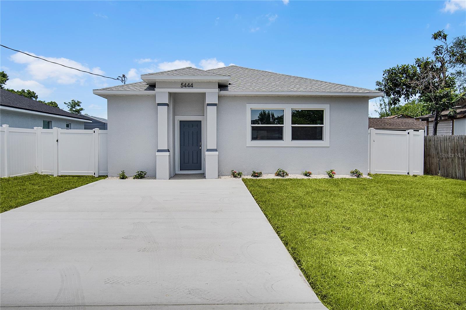 Looking for the perfect starter home? This beautiful new construction has it all! Featuring 3 bedrooms, 2 bathrooms and gorgeous high ceilings, this home is designed with comfort and style in mind.  Step inside to find easy-care luxury vinyl flooring throughout and a bright kitchen complete with stainless steel appliances, quartz countertops, and solid wood cabinetry.  The spacious Primary Suite is your private retreat with a luxurious ensuite bath offering a very nice quartz undermount sink, and a huge walk-in shower. Two additional bedrooms and a second full bath with modern tile finishes provide plenty of room for family or guests.  Enjoy the convenience of an 8x6 indoor laundry room and the peace of mind that comes with owning a brand-new home.  Fresh, stylish, and move-in ready--don't hesitate to call today for a private showing.