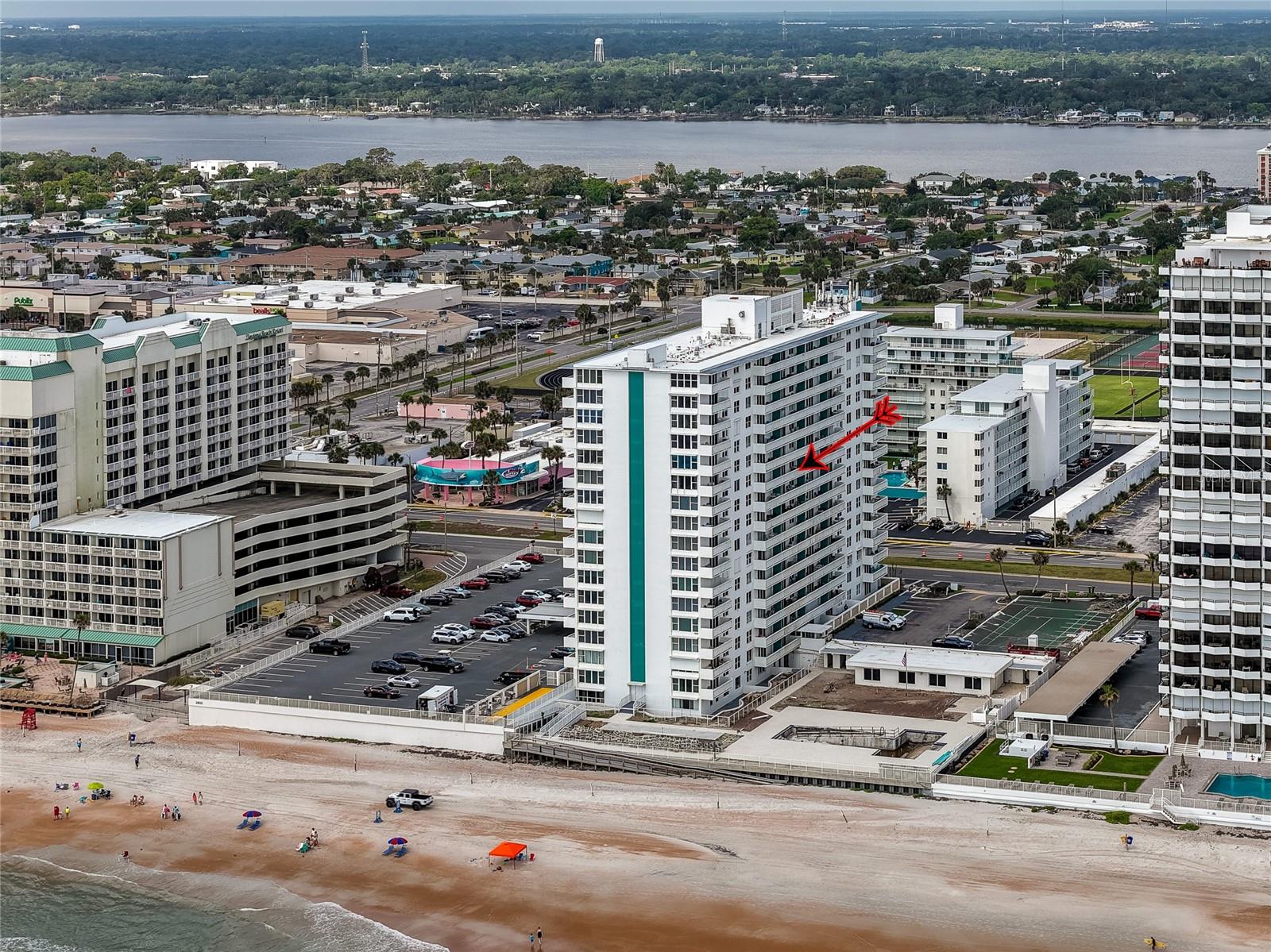 Wake up to breathtaking ocean views in this 10th-floor beachfront condo in Daytona Beach, Florida. Perfectly positioned directly on the beach, this coastal retreat offers water views, relaxing sea breezes, and the soothing sound of the waves right from your private balcony. Whether you're looking for a vacation getaway, investment property, or full-time residence, this one bedroom, one bath condo delivers the ultimate beach lifestyle in one of Florida's most iconic coastal destinations.
