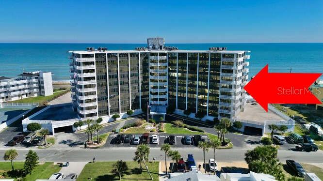!!! OCEANFRONT INVESTMENT OPPORTUNITY!!! THIS CONDO HAS A FLAGLER BEACH SHORT TERM RENTAL LICENSE !!! DESIRABLE HIGHER FLOOR (5TH), 2 BEDROOM, 2 BATH, FURNISHED CORNER CONDO IN THE DESIRABLE NAUTILUS CONDOMINIUM. PANORAMIC OCEAN and INTRACOASTAL WATERWAY VIEWS FROM WRAPAROUND BALCONY.  Enjoy dramatic sunrises and sunsets and just steps to the beach across the new private dunes walkover. This freshly painted condo, with new hot water heater, features newer updates including LVP flooring, upgraded baths including vanities and walk-in shower in the master and panel doors and hardware. Popcorn ceilings removed and freshly painted. This condo is being offered FURNISHED, except for personal items, and is move in ready! Building amenities include Oceanfront Pool and Deck with Grill and Firepit, Fitness Center and Tennis/Pickleball Court and community room. HOA Fee includes on site management and maintenance, water, sewer, trash pickup, pest control and building insurance. Secured and deeded underground parking and private 4x8x10 storage unit. Come and enjoy the unspoiled. beachside lifestyle as your home, vacation getaway and / or income producing rental property.