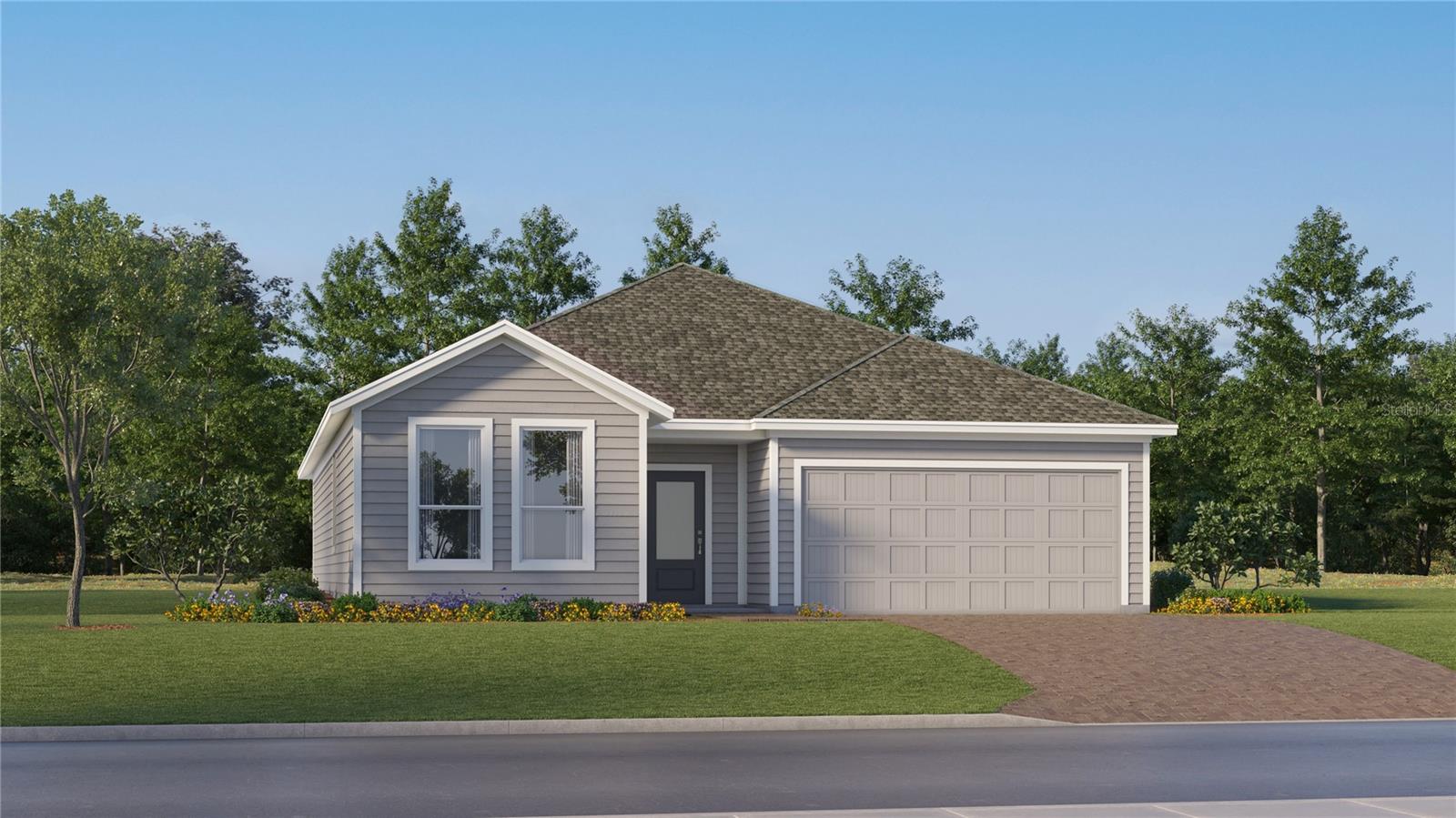 Under Construction. This amazing new single-story Nash II provides a convenient and low-maintenance floorplan with modern essentials, including a versatile study off the foyer. An inviting open-concept layout blends the kitchen, living and dining areas with direct access to a spacious covered lanai. Upon entry is a secluded secondary bedroom, while a spacious owner’s suite at the back of the home offers a serene retreat with a full bathroom and walk-in closet. Each home comes with Lennar’s Everything’s Included® promise, which includes new appliances as well as quartz countertops, blinds, and more in the price of your home. Sanctuary at Wellness Ridge is one of the most modern and anticipated new communities. R19 insulation is used to provide a quiet, comfortable and highly energy efficient home. LP Siding provides durability and impact resistance for your beautiful Florida home. Nestled in the heart of Clermont, FL, Sanctuary at Wellness Ridge is an exclusive 55+ master-planned community designed for those who prioritize a luxurious, health-focused lifestyle.  The state-of-the-art clubhouse is the vibrant heart of the community, where residents gather for events and activities. It features a fitness center and a golf simulator for year-round enjoyment. Sanctuary at Wellness Amenities include: clubhouse, resort style pool, fitness center, and walking trails. There are sports courts (basketball, pickleball, bocce ball), The sport courts will also feature chipping, a putting green and shuffleboard. Enjoy a fun & healthy lifestyle at Sanctuary at Wellness Ridge!