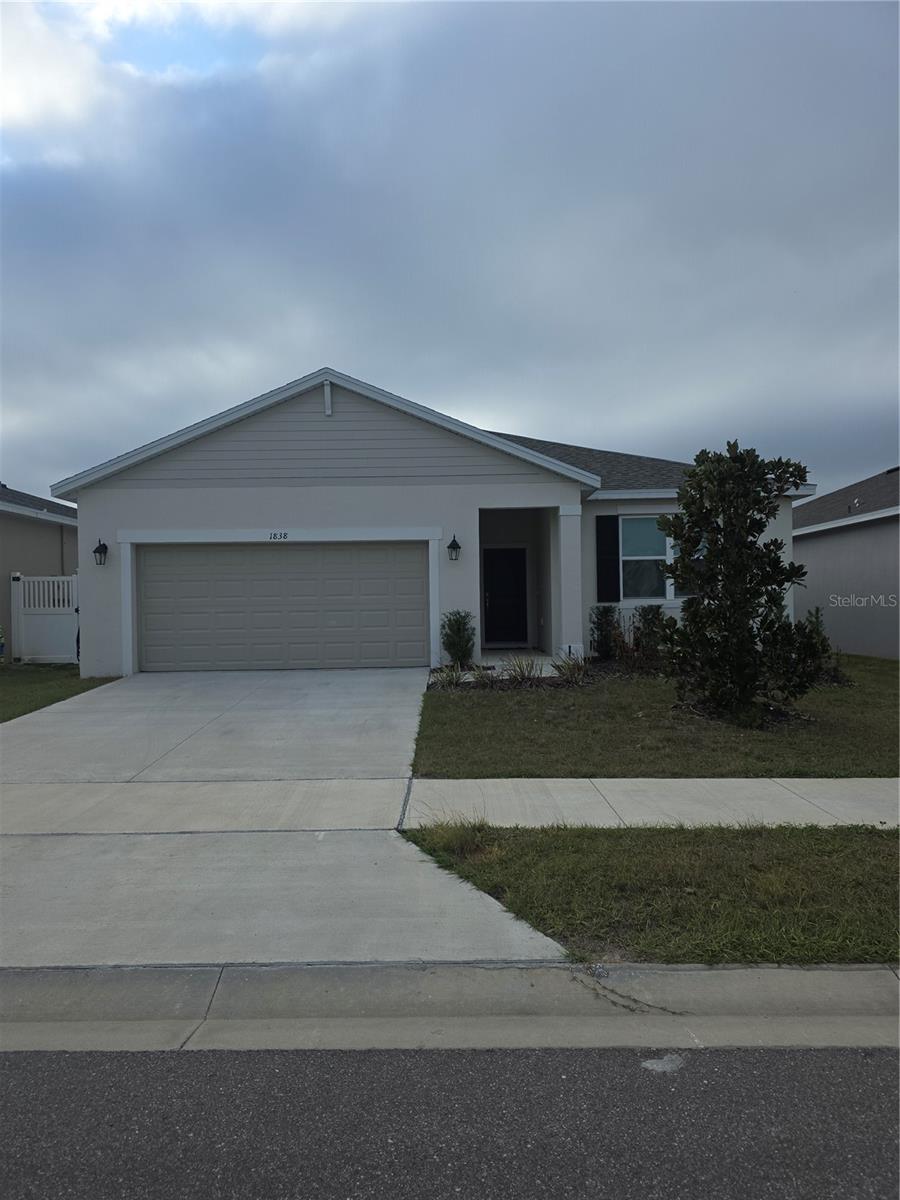 Current owner bought this home brand new in Dec. 2024, only lived in it 3 months. Like New. Spacious Seaton Model in Sunset Lakes Estates.... Lovely community. This home offers 4 bedrooms plus 3 full baths. Great room style, open floor plan. Primary bedroom on one side, other bedrooms on other side of the great room. Large kitchen, double sink, pantry, island, all opening to the great room. All appliances included. Inside laundry room. From here, easy access to turnpike. Make your way to the theme parks, or downtown Orlando.