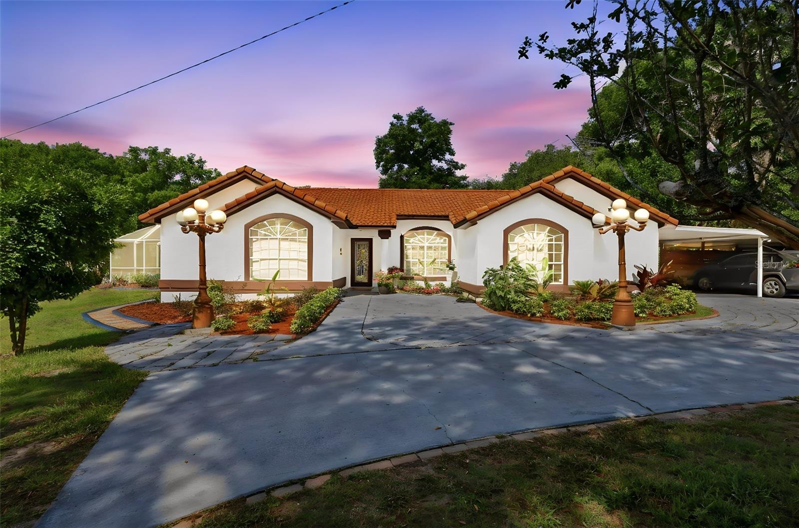 One of a Kind; This true Oasis on almost ten acres is ready for all livestock lovers; This tucked away ranch feature a beautiful Spanish clay tile roofing totally redone few years ago. As walk-in, you will be impressed with this Gourmet kitchen. An oversized master suite, porcelain tile , huge walk-in closet, slider viewing pool and farm. second power source generator hookup is ready; Wheather raising your chickens, goats, cows , riding a horse, or fishing tilapia on your own pond; not to mentioned you are two minutes away to launch your boat on lake Dias or thirty minutes away to the World most famous Daytona beach. Price is Negotiable!