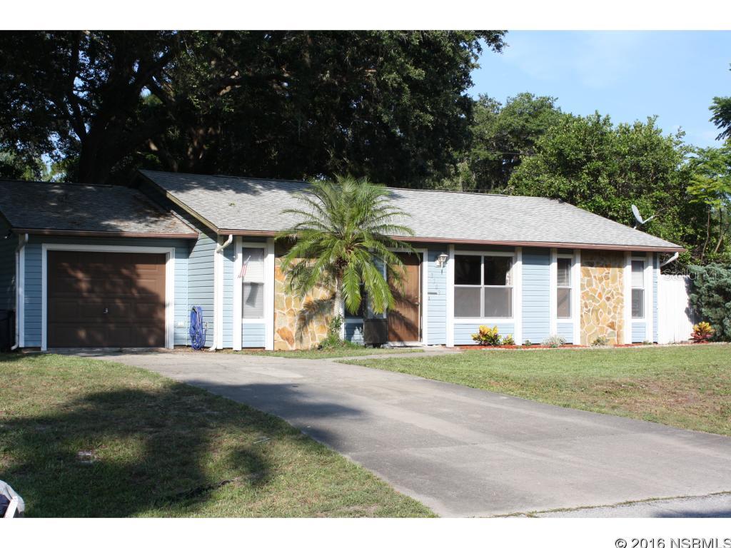 Charming 3 bedroom, 2 bath, 1 car garage home on quiet street in the Florida Shores subdivision. With mature shade trees in the yard, privacy fence, and a large back patio this home is perfect for entertaining or relaxing in solitude. This home features a split bedroom plan, laminate (cherry wood grain) flooring throughout living, dining, kitchen, second and third bedrooms. All stainless steel appliances, breakfast bar, pantry, indoor laundry area and more. ;Water: City