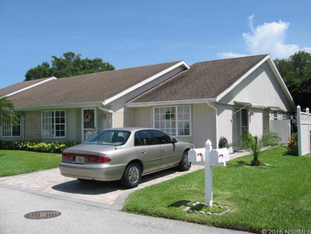 You will love this spacious and well-maintained home in Fairgreen, a beautiful and friendly golf course community close to beaches and shopping. This is not your standard 2/2! Check out the room sizes! Each of the two large bedrooms has its own bath en suite, plus there is a convenient half bath off the central hallway. The open floor plan embraces a formal living room, welcoming dining area, and a sun-filled family room. There is a handy laundry room and tons of storage. The AC is just 5 years young, and the water heater was installed in 2015. There are two parking spaces by your door, attractively finished with fitted concrete pavers. The home has two large windows looking out across a park-like scene. Come and see this comfortable and welcoming home. It is being sold furnished and ready for you. Optional pool membership is available from seller at market price. Pool memberships are limited to 200 in number. ;Water: City