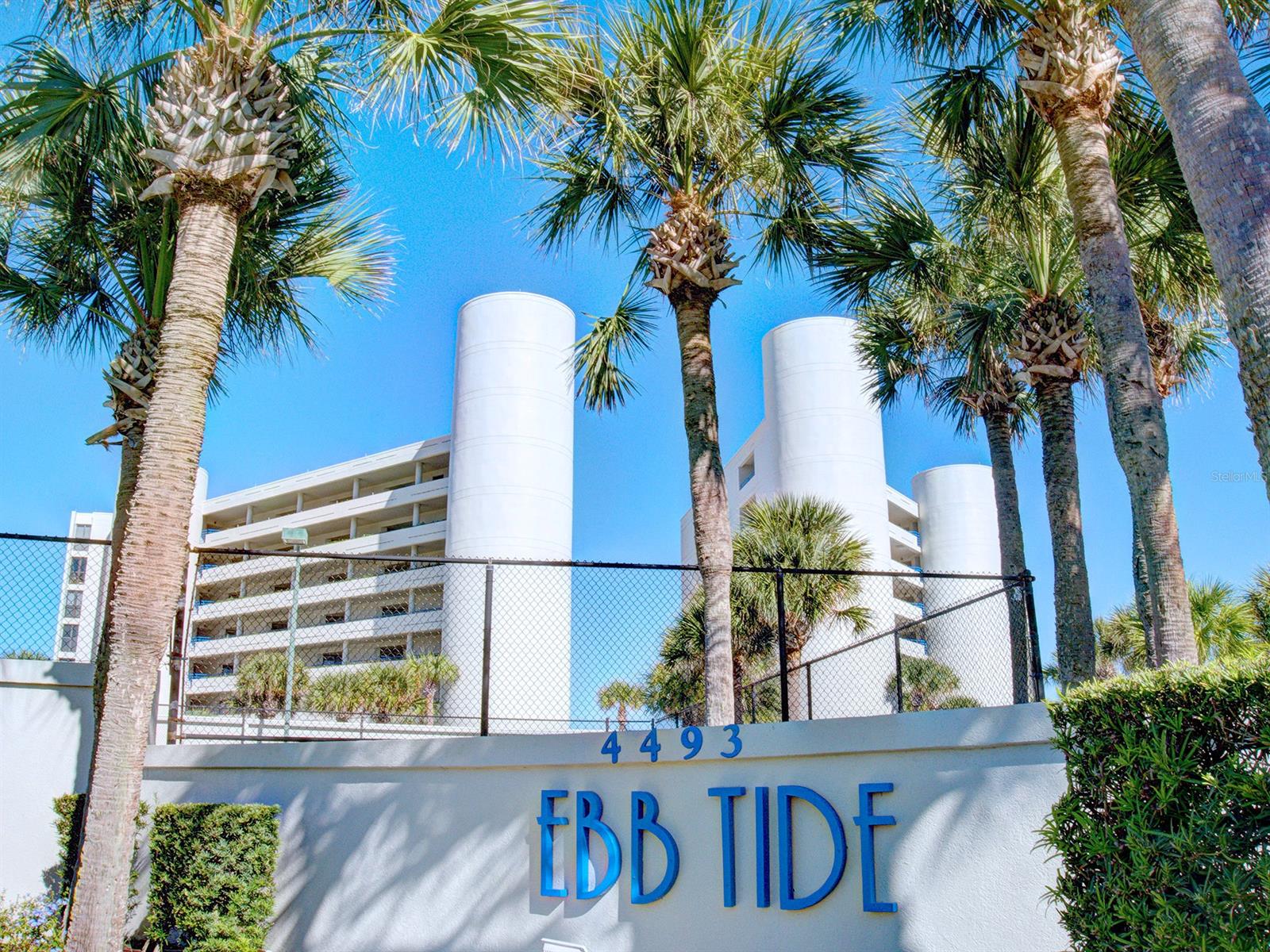 Welcome home to your gorgeous gated-community oceanfront non-driving beach 4th floor elegant condo. Just the right floor to be able to sit in the LR and still see the waves! Enjoy all the southeast breezes with the SE view, and the peace and tranquility of famous Ebb Tide. From the minute you walk in you see the ocean. Large living area, with mirrored wall, opens to wrap around balcony with Hurricane shutters for your protection. Balcony overlooks pool, spa and relaxing deck on the dunes. Entertaining is a breeze with the dry bar, and the long built-in book case that can be used as your buffet bar. Enjoy watching the sunrise from your master bedroom en-suite which opens out to the balcony. Brand new vertical blinds across the wide sliding doors. Master bath features double vanity, his and her walk-in closets, and new tile in shower surround. Guests will enjoy their privacy in the large guest BR with hall guest bath. The kitchen had the cabinets and counter extended toward the breakfast area. New countertops, new Kohler sink and faucet. Laundry room has another closet with shelving for all those extra supplies. Extra 6x10 shared storage closet. Ebb Tide also offers workout room, tennis, and sauna. Park in your own private single car garage and be within steps of the elevator. Or store all the beach stuff, bikes, etc safely in the garage. This is a one owner condo which has been meticulously maintained and loved for 35 years. Rarely do Ebb Tide condos come up for sale. Don't miss out on this one! ;LocationDescription: Condo ;Water: City