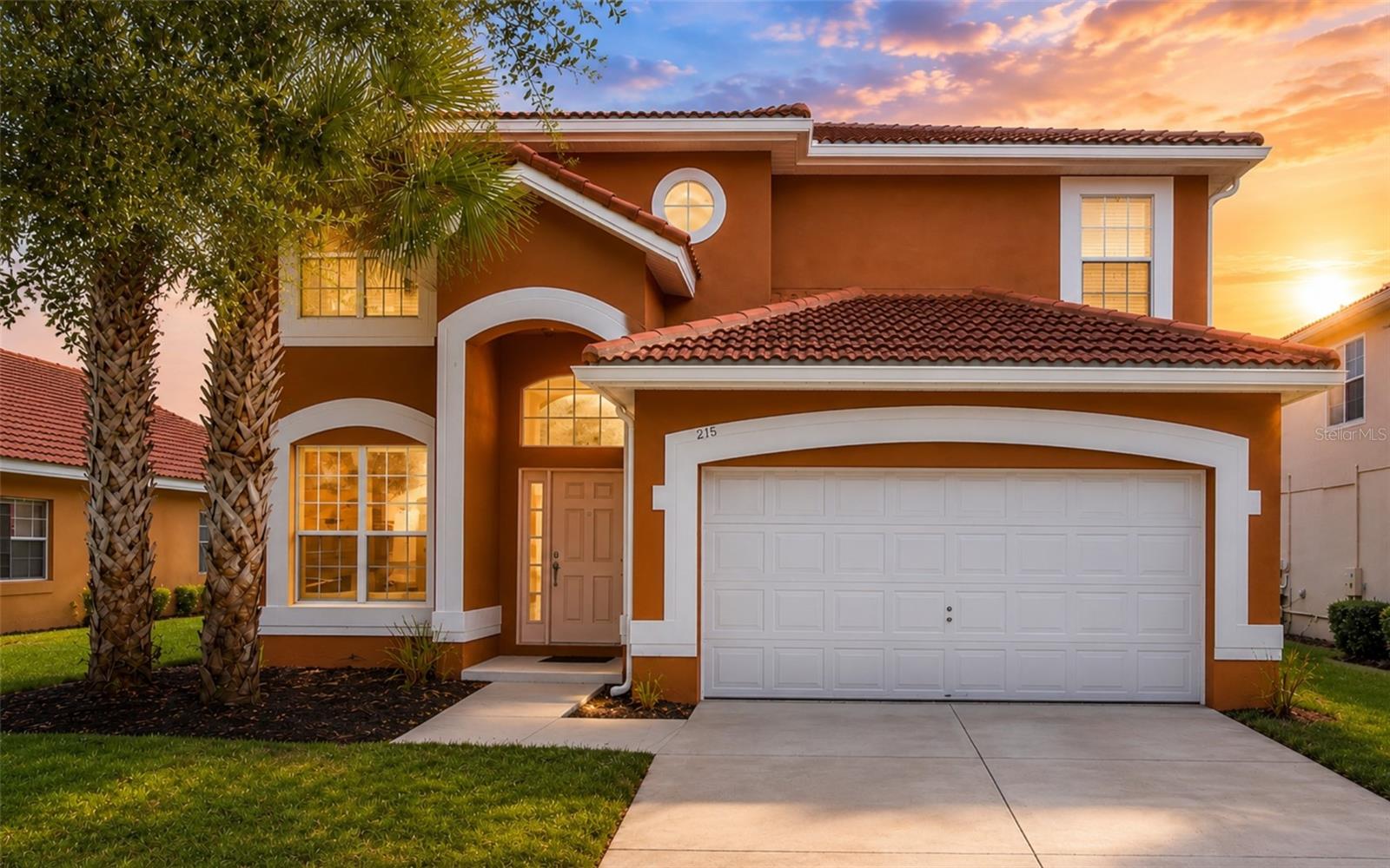 Virtually Staged. Welcome to this beautifully maintained 7-bedroom, 4.5-bath pool home in the sought-after gated community of Solana Resort, offering the perfect blend of comfort, space, and resort-style living just minutes from Walt Disney World and Central Florida's top attractions. With 2,771 square feet of heated living space and 3,247 total square feet, this fully furnished home is ideal as a primary residence, vacation retreat, or income-producing short-term rental. The spacious floor plan features multiple gathering areas, a bright and open living room, a well-appointed kitchen with ample cabinetry and generous counter space, a charming breakfast area/eat-in kitchen perfect for casual dining, and a dining area designed for hosting family and guests. The thoughtfully designed layout offers seven comfortably sized bedrooms and four full bathrooms, providing plenty of space for larger groups. Step outside to your own private screened pool and covered lanai, creating the perfect setting to relax, entertain, and enjoy Florida's year-round sunshine. Recent mechanical updates include a 2023 HVAC system (approximately 3 years old) and a 2021 A.O. Smith water heater (approximately 5 years old), offering added value and peace of mind. Residents and guests of Solana Resort enjoy an impressive selection of amenities, including a resort-style clubhouse, community pool, spa, fitness center, playground, sand volleyball court, recreation area, and 24-hour gated security. Whether you're looking for a full-time residence, second home, or a turnkey vacation rental opportunity, this exceptional property offers the ideal combination of location, flexibility, and resort amenities.