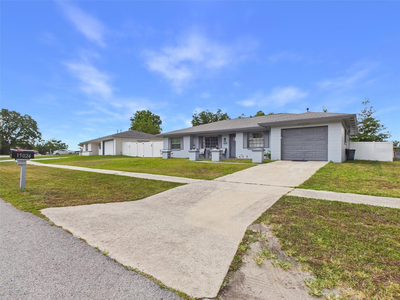 Welcome to this beautifully maintained 3-bedroom, 2-bath home offering 1,415 square feet of comfortable living space with no HOA restrictions. Designed for both everyday living and entertaining, this home features a remodeled kitchen complete with stainless steel appliances, a stylish backsplash, ample cabinetry, and an open layout that flows seamlessly into the main living areas. The guest bathroom has also been tastefully remodeled, adding modern style and functionality. Tile flooring throughout the home provides durability, easy maintenance, and a clean, contemporary feel, while ceiling fans add comfort in every room.

Step outside to enjoy the covered lanai overlooking a fully fenced backyard, perfect for pets, outdoor gatherings, or simply relaxing in your private outdoor retreat. The long driveway offers plenty of parking space for multiple vehicles, guests, or recreational equipment.

Additional peace of mind comes with a roof replacement completed in 2022, enhancing the home's value and long-term appeal.

Zoned for the new South Marion High School, this property combines the freedom and space of country-style living with exceptional convenience. Located just minutes from I-75, restaurants, shopping, and everyday essentials, the home is also only 3 miles from CR-484, where new Publix and Walmart developments are currently underway, adding even more value and accessibility to this growing area.

Whether you're a first-time homebuyer, looking to downsize, or seeking an investment opportunity, this move-in-ready home offers the perfect blend of comfort, flexibility, and location.

Buyer and buyer's agent are responsible for verifying all information, for accuracy.