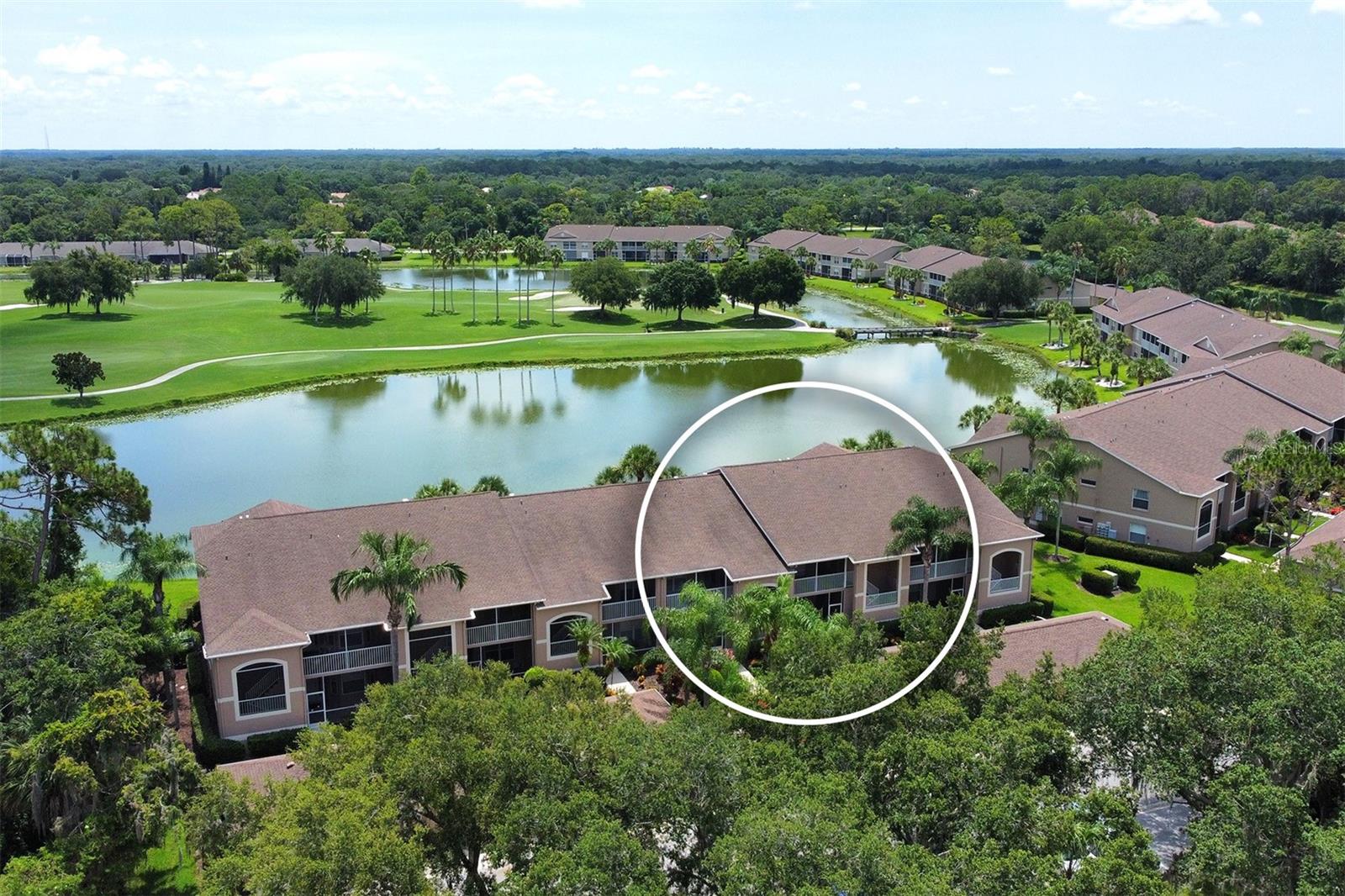 Come take a look at this gorgeous, very updated and Turn-Key Furnished "Barrington" Veranda unit in Heritage Oaks Golf & County Club. Featuring some of the best unobstructed easterly views of water and the 13th hole of the golf course, this property stands out among the rest. Upon walking up to the property, you'll fall in love with the pristine and tropical landscaping that surrounds this wonderful home. As you enter the front door, take in the abundance of natural light and soaring vaulted ceilings that make the home feel bright and open. The gorgeous kitchen features lovely shaker style cabinets with granite countertops, modern stainless steel appliances, and a wonderful subway tile backsplash. The floors throughout the common areas have been replaced with wide-plank luxury vinyl plank flooring that creates a seamless and low maintenance property. The home has 2 bedrooms, 2 full bathrooms that have been recently updated, a den/study, 2 wonderful screened lanai spaces, and a detached 1-car garage. Easily move in to this property and stay the night and golf on day 1! The A/C was replaced in 2022 and a new water heater was just installed in 2025 giving the new owner years of maintenance-free living. The property also features impact windows installed in 2025 giving true peace of mind during storm season. Gorgeous plantation shutter window treatments also compliment the array of beautiful updates done to this home. Additional features include a convenient laundry space, a wonderful den/study that's a perfect as a home office or third bedroom, and some lovely built-in details throughout the home. Heritage Oaks is known for its pristine 18- hole golf course, har-tru tennis courts, fitness center, 24-hour security, an impressive recently renovated clubhouse with 2 restaurants including the sensational 19th Hole Lounge, 5 heated swimming pools, and a calendar of events packed with activities. Don't miss your chance to tour this wonderful home today!
